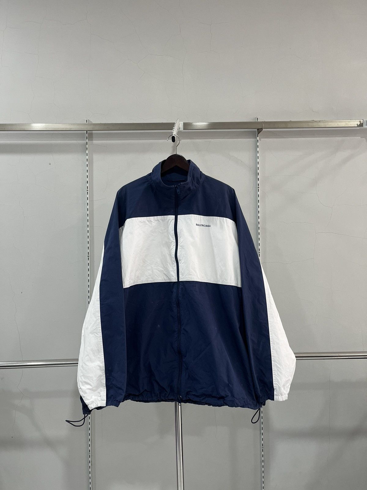 Balenciaga 🛎️Need gone🛎️ Balenciaga Blue White Zip-up Jacket Size US XL / EU 56 / 4 - 2 Thumbnail