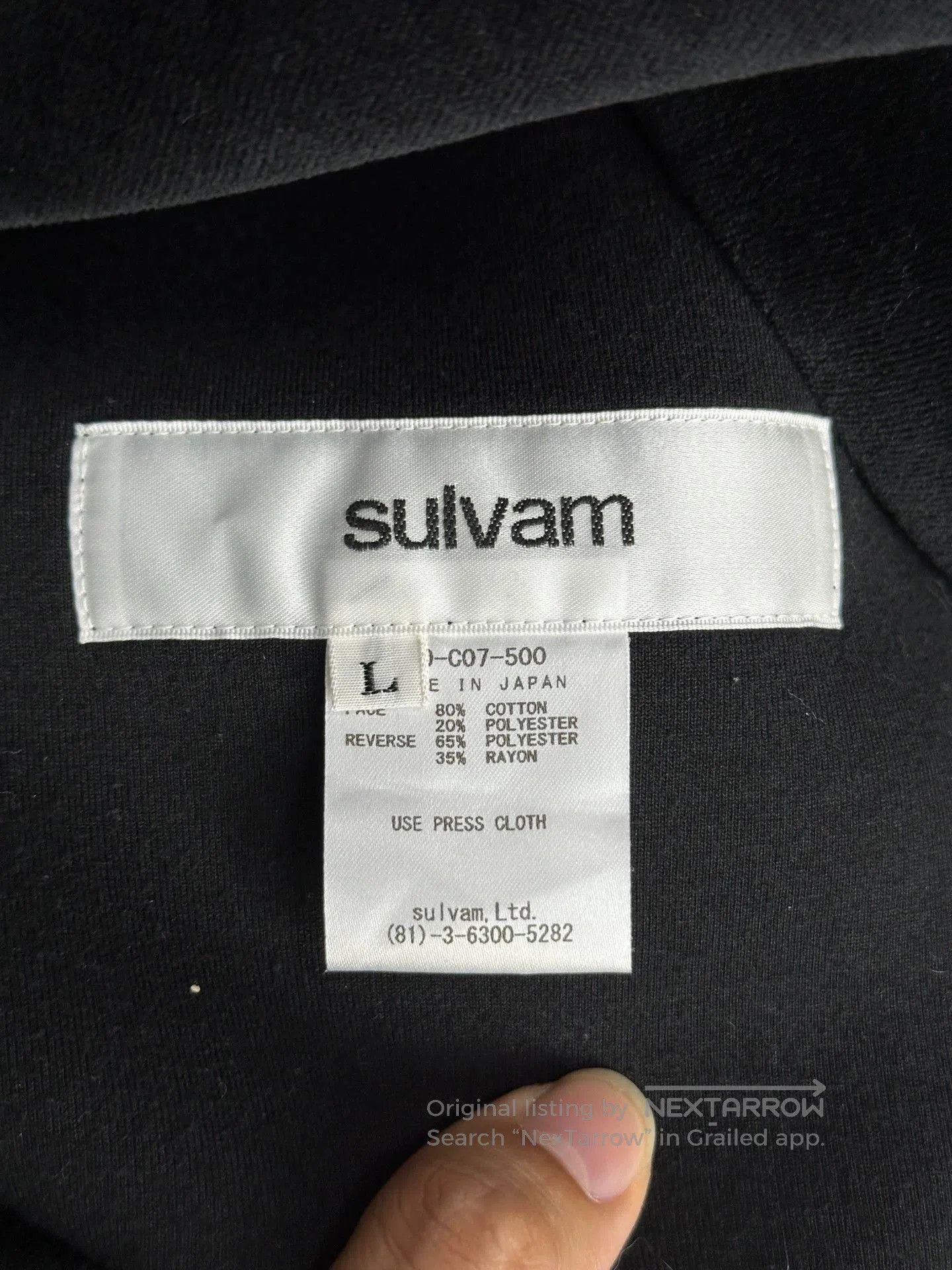 Sulvam Black Light Jacket with Silver Trim . Size US L / EU 52-54 / 3 - 5 Thumbnail