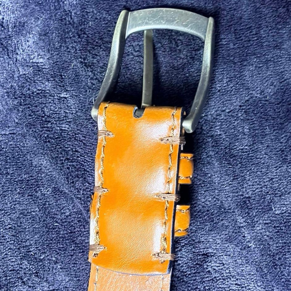Joseph Abboud Brown Joseph Abboud Men’s Leather Belt Size ONE SIZE - 8 Thumbnail
