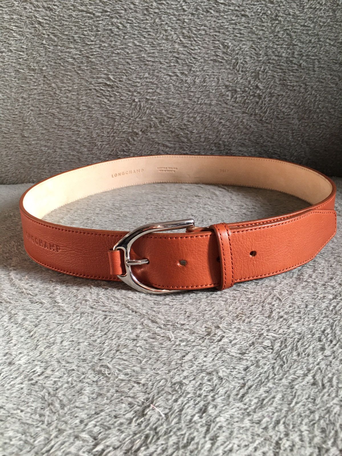 Longchamp Longchamp Leather France Mens Belt Light Brown Size ONE SIZE - 5 Thumbnail