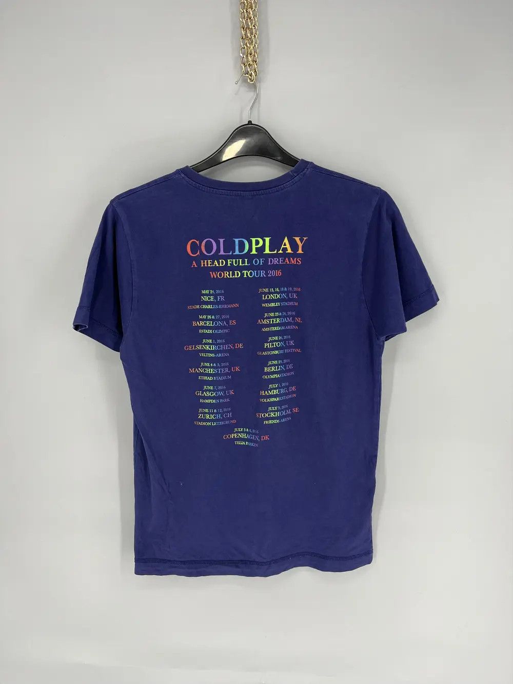 Band Tees × Vintage Vintage Y2K Coldplay A Head Full OF dreams World Tour 2016 Size US M / EU 48-50 / 2 - 8 Thumbnail