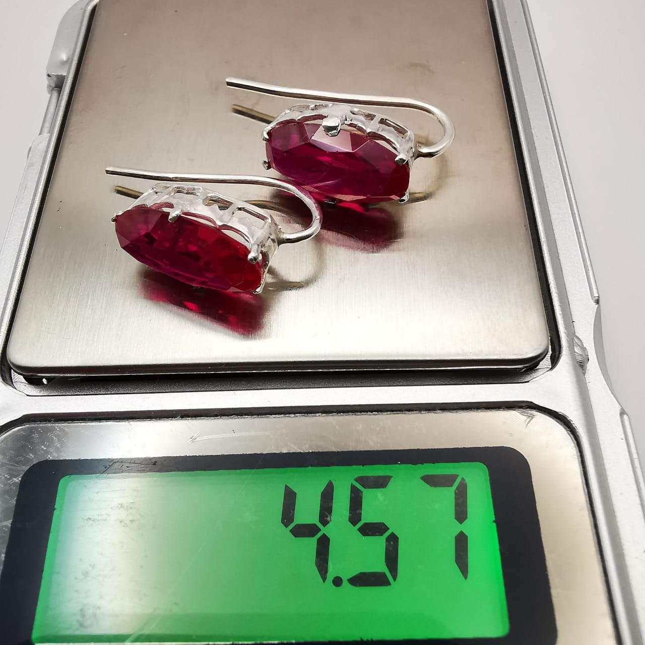 Vintage Vintage Delicate Earrings 925 Sterling Silver, Jewelry, Ruby Size ONE SIZE - 6 Thumbnail