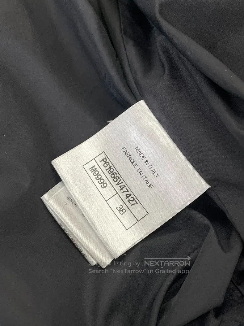 Chanel Chanel Black Snowflake Print Cotton Coat. Size US M / EU 48-50 / 2 - 6 Thumbnail