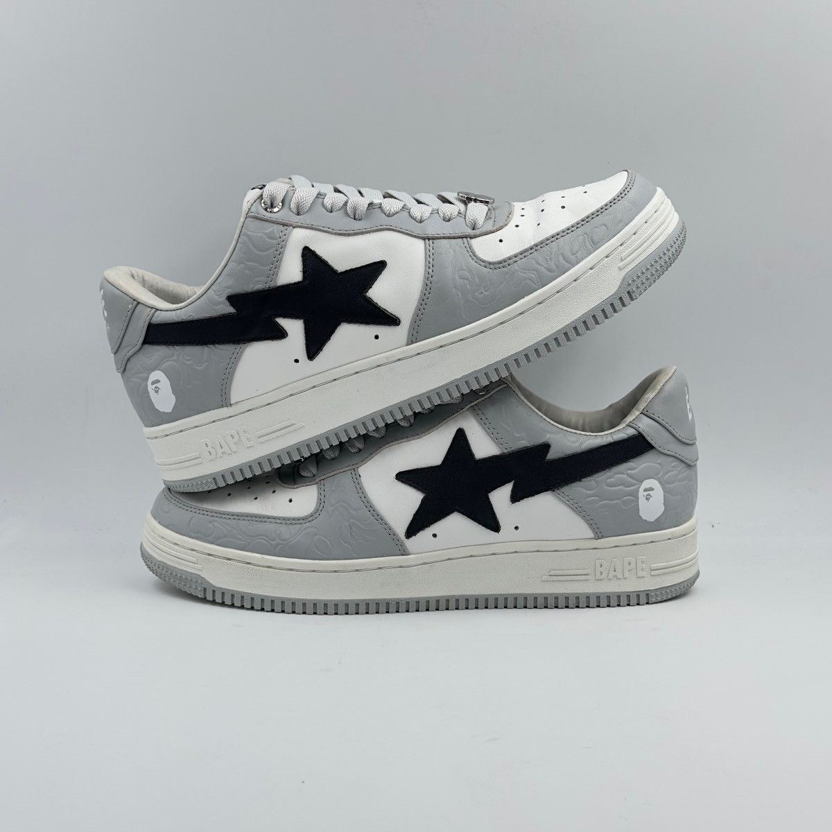 Bape A Bathing Ape Bapesta Grey/Black 2021 Size US 10 / EU 43 - 5 Thumbnail