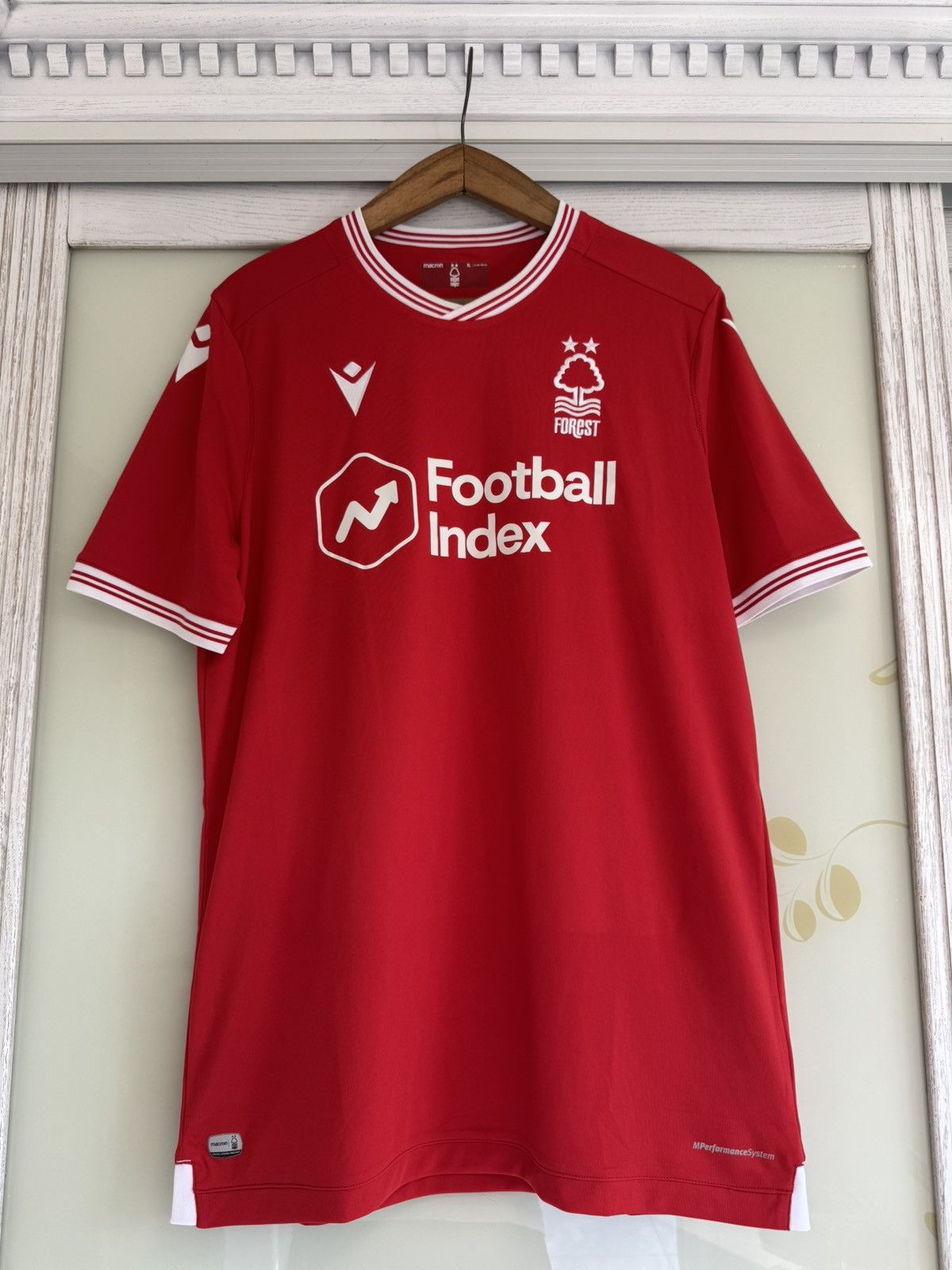 Macron Nottingham Forest 2020-2021 Home Soccer Jersey Football Kit Size US XL / EU 56 / 4 - 5 Thumbnail