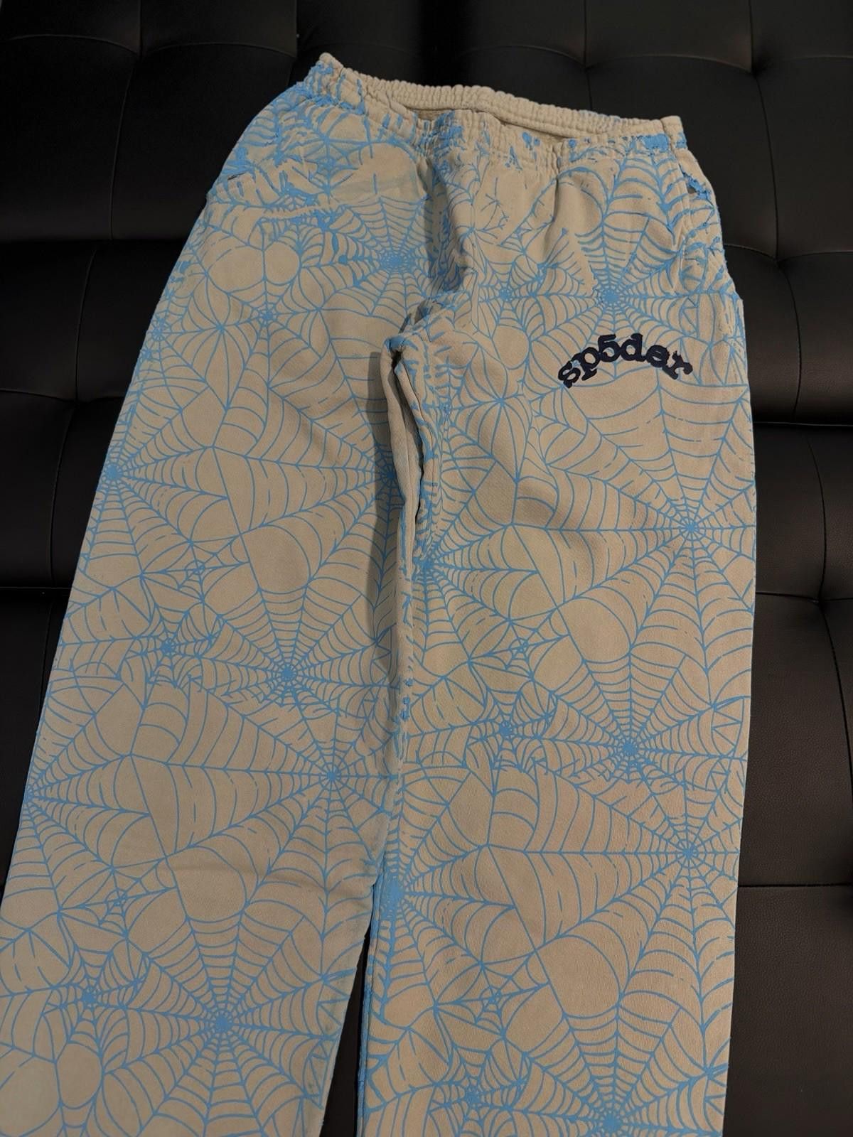 Sp5der Size M - Sp5der Worldwide Blue Sweatpants Spider Size US 32 / EU 48 - 2 Thumbnail