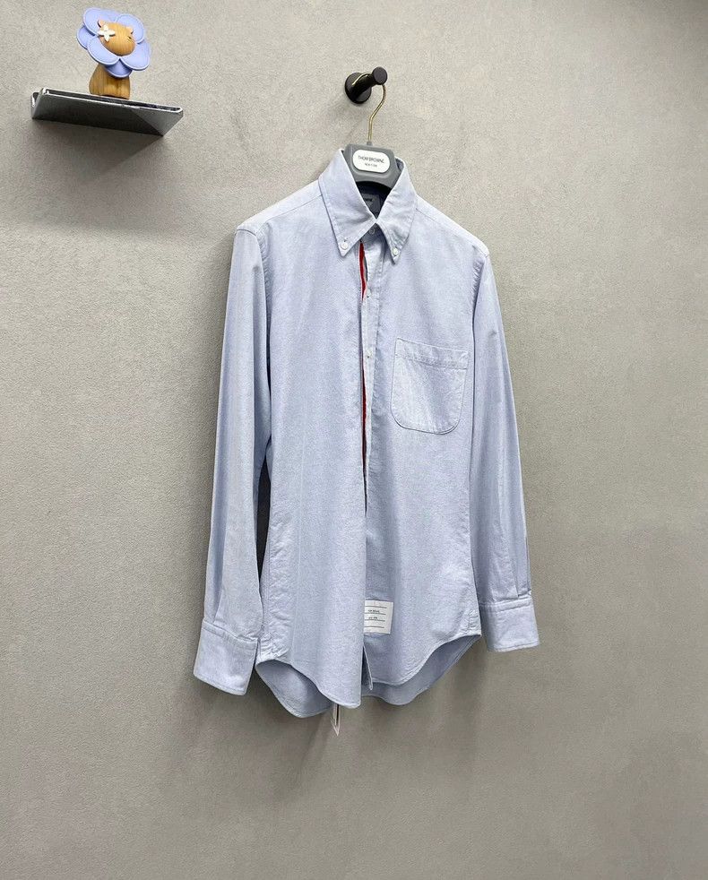 Thom Browne Thom Browne Blue long-sleeved shirt Size US XS / EU 42 / 0 - 2 Thumbnail