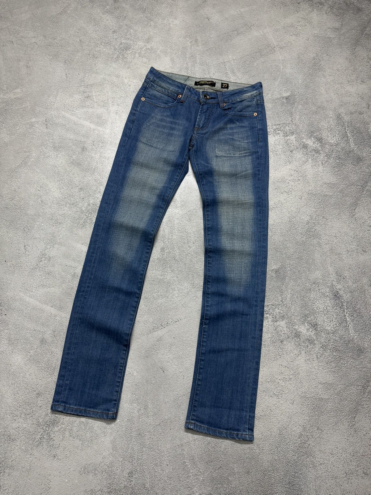 Ed Hardy Vintage Y2k Ed Hardy Skull ☠️ Denim Jeans 00’s Size 27" / US 4 / IT 40 - 11 Thumbnail