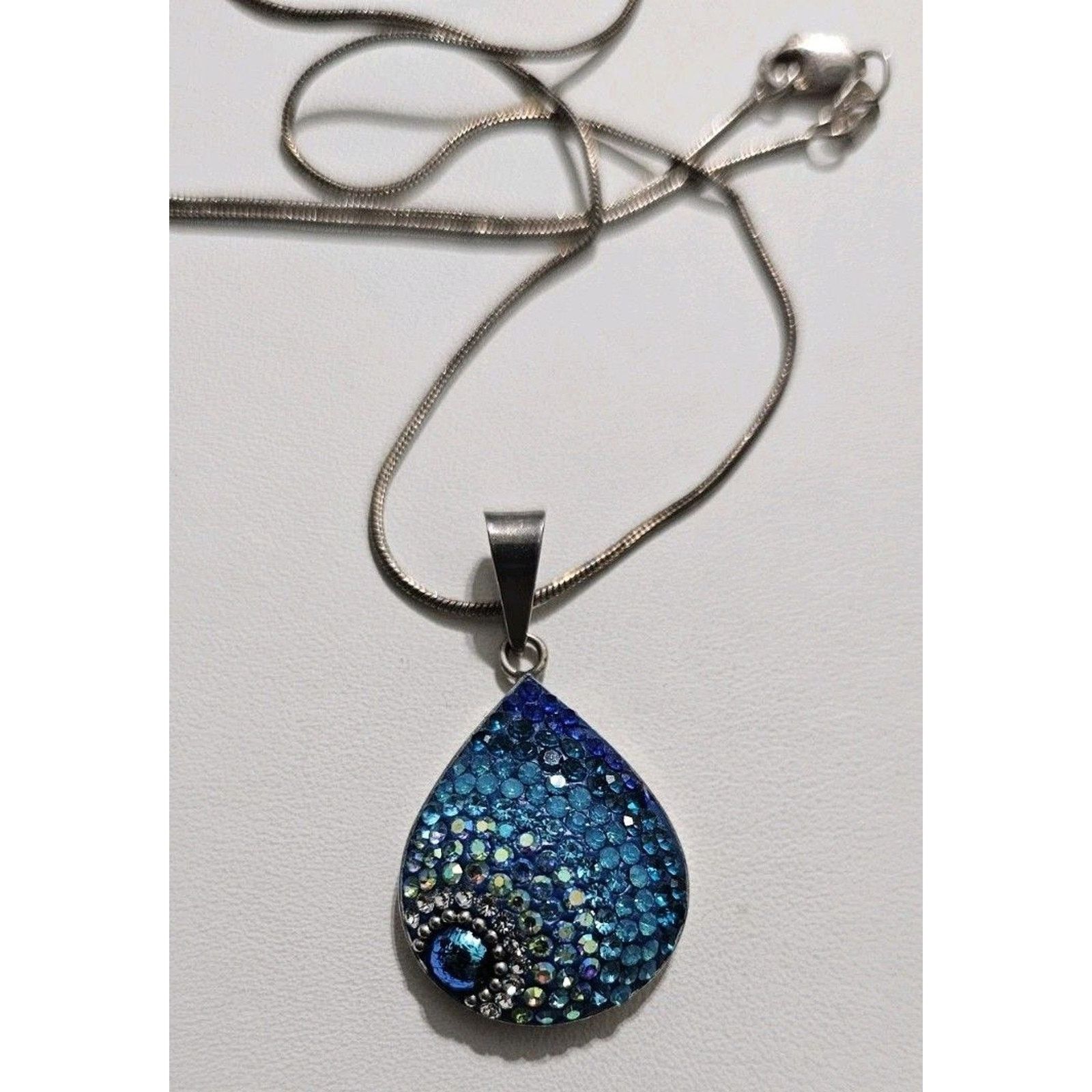Other Mosaico Dew Drop Necklace Sterling Silver 925 Rat Tail Chain Size ONE SIZE - 1 Thumbnail