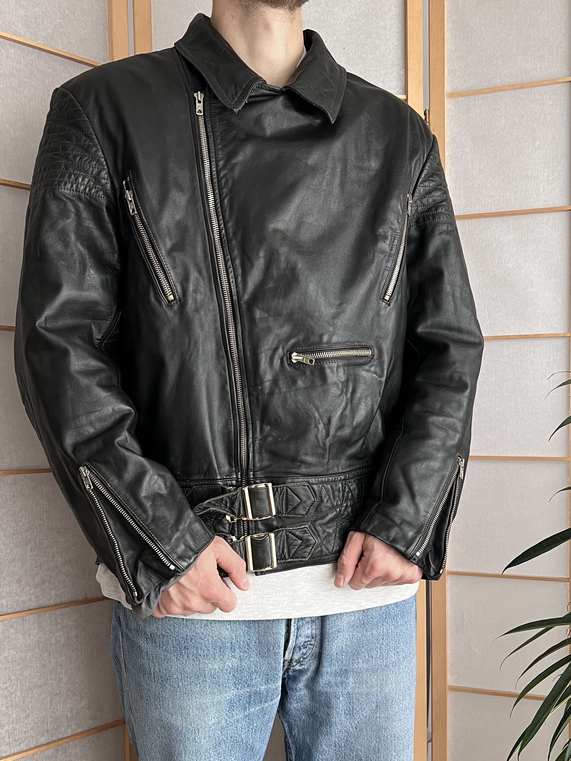 If Six Was Nine 14th Addiction balenciaga style leather jacket biker bomber Size US L / EU 52-54 / 3 - 5 Thumbnail