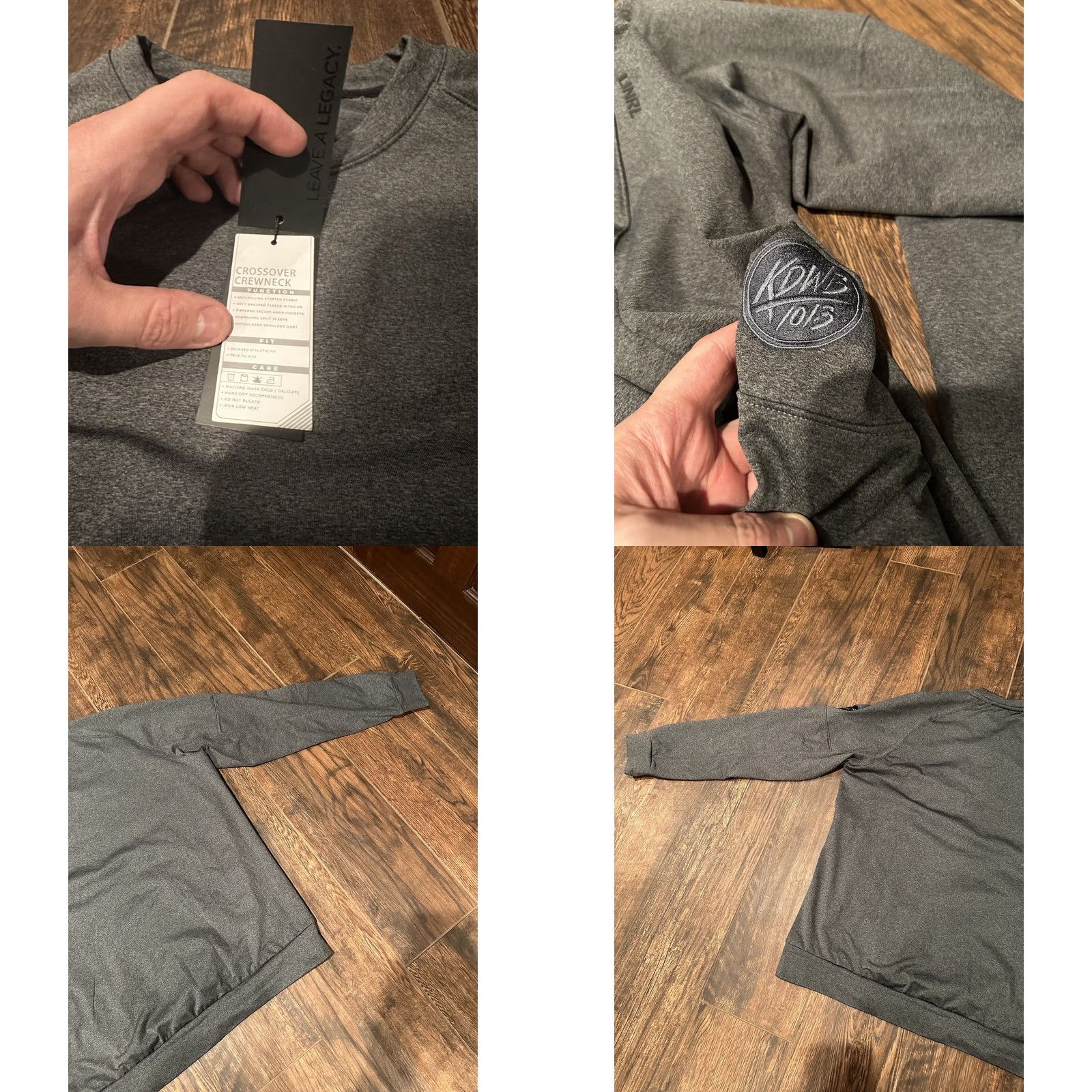 Vintage UNRL Gray Crossover Crewneck Sweatshirt XL Men Pockets Logo All Seasons NWT Size US XL / EU 56 / 4 - 8 Thumbnail