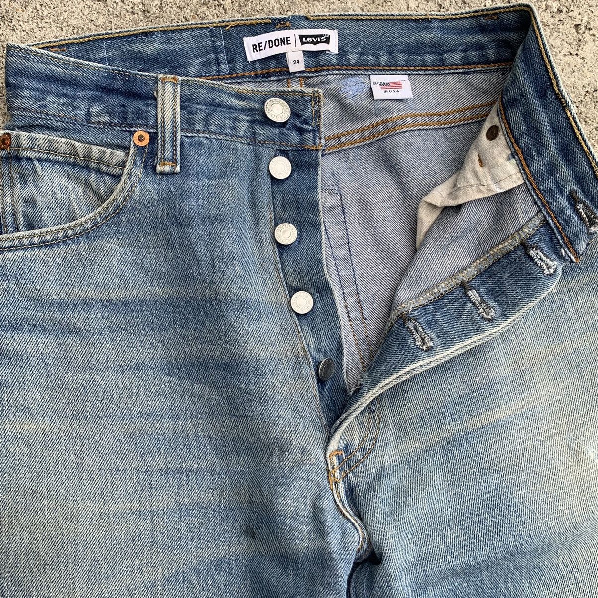 Levi's Vintage Clothing Vintage Levis Re/Done USA Wide Baggy Distressed Jeans W24 Size 24" / US 00 / IT 34 - 13 Thumbnail