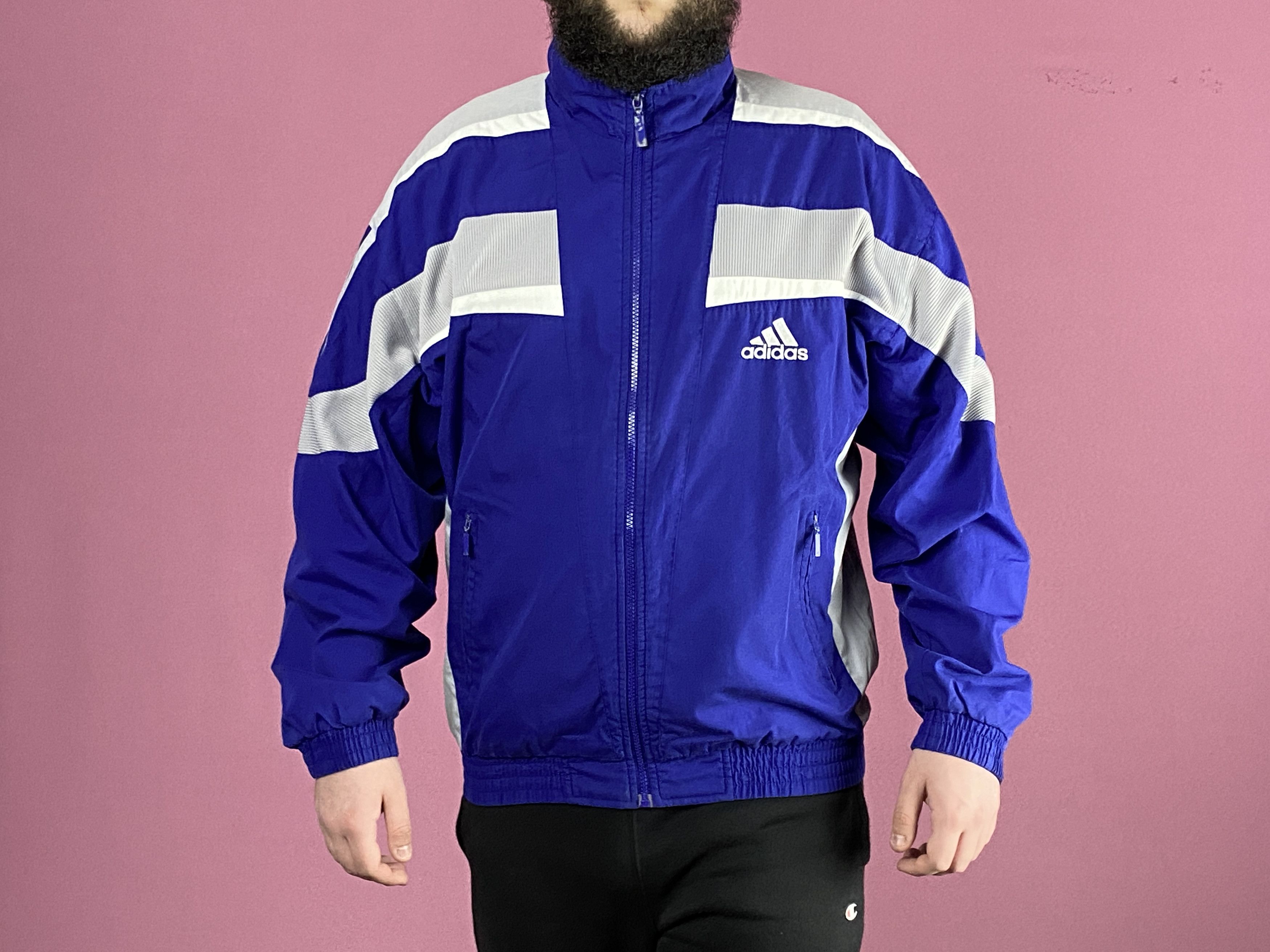 Adidas × Vintage 90s Adidas Vintage Men's Windbreaker Jacket - M Size US M / EU 48-50 / 2 - 4 Thumbnail