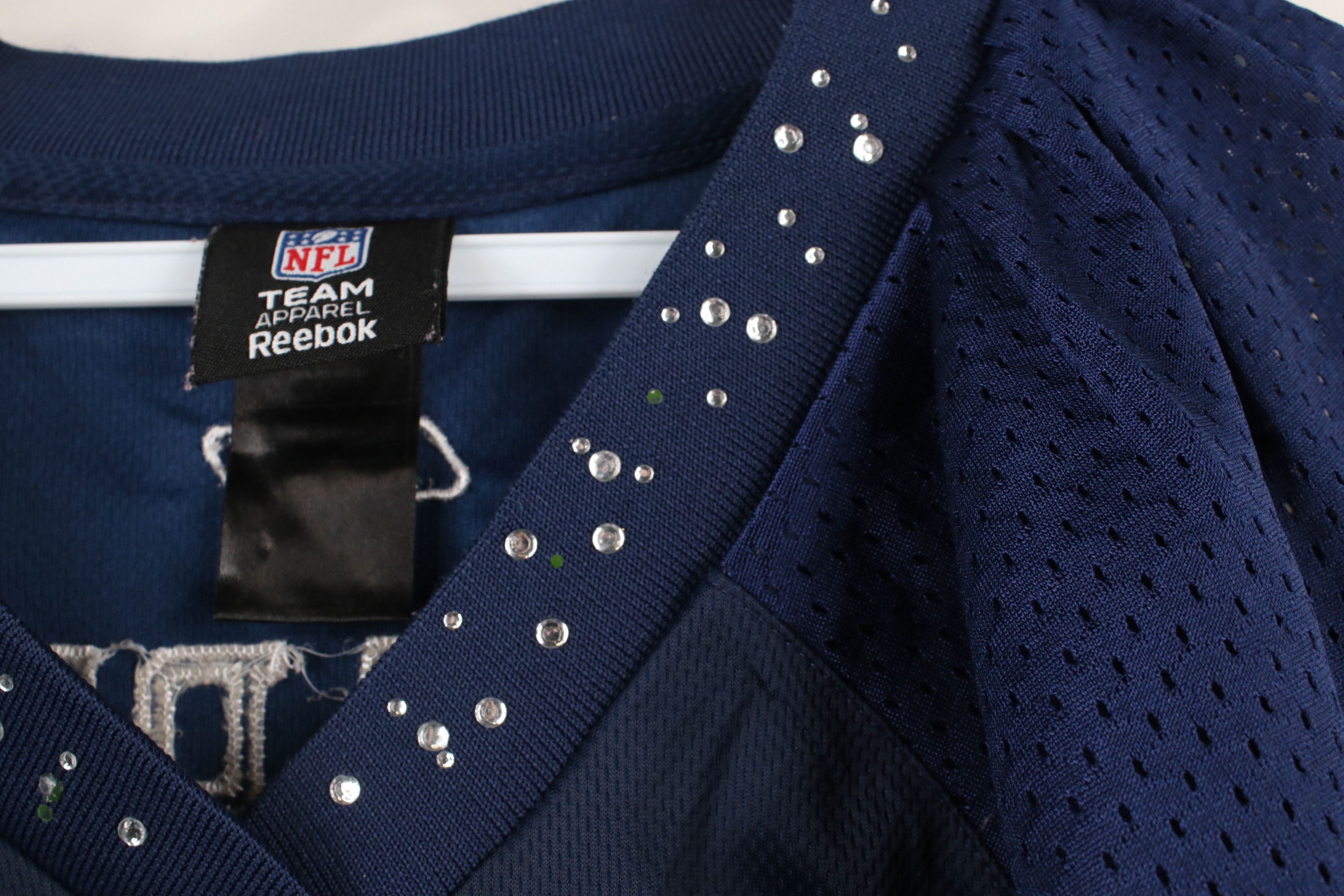 Reebok × Vintage Vintage Reebok Ware Dallas Cowboys Football Jersey Blue Size L / US 10 / IT 46 - 11 Thumbnail