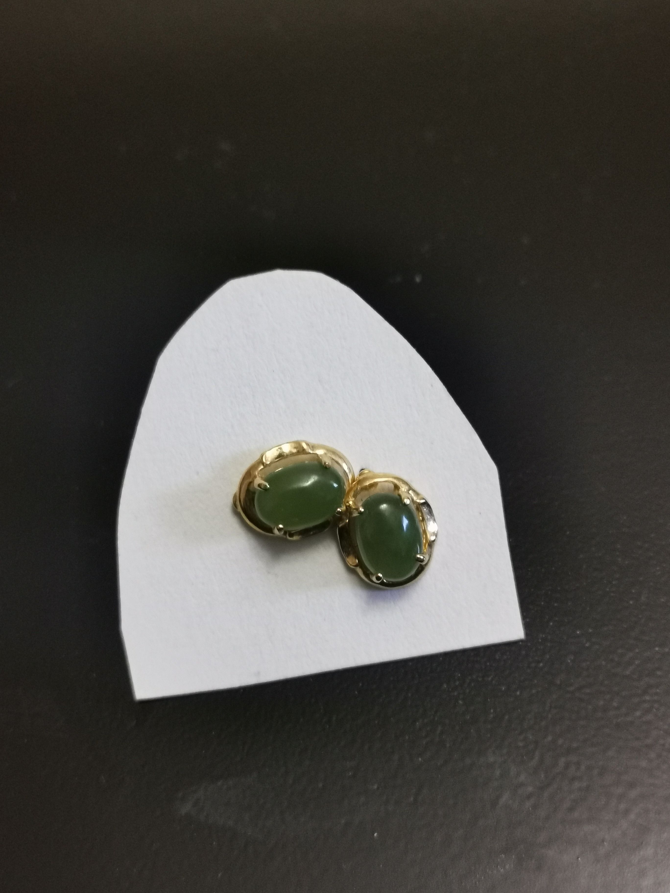 Jewelry Gold green earrings Size ONE SIZE - 1 Preview