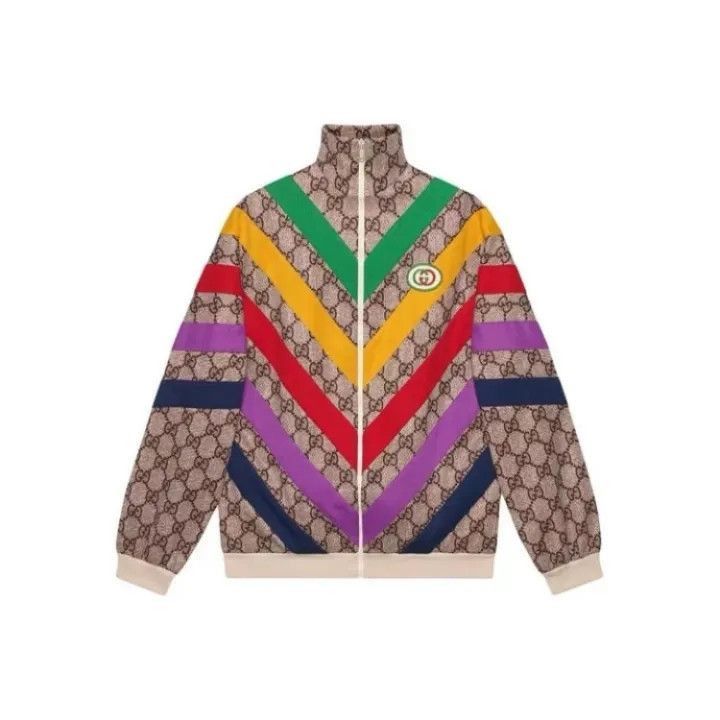 Gucci Gucci Colorful Stripe Logo Jacket for Women-2507 Size S / US 4 / IT 40 - 7 Thumbnail