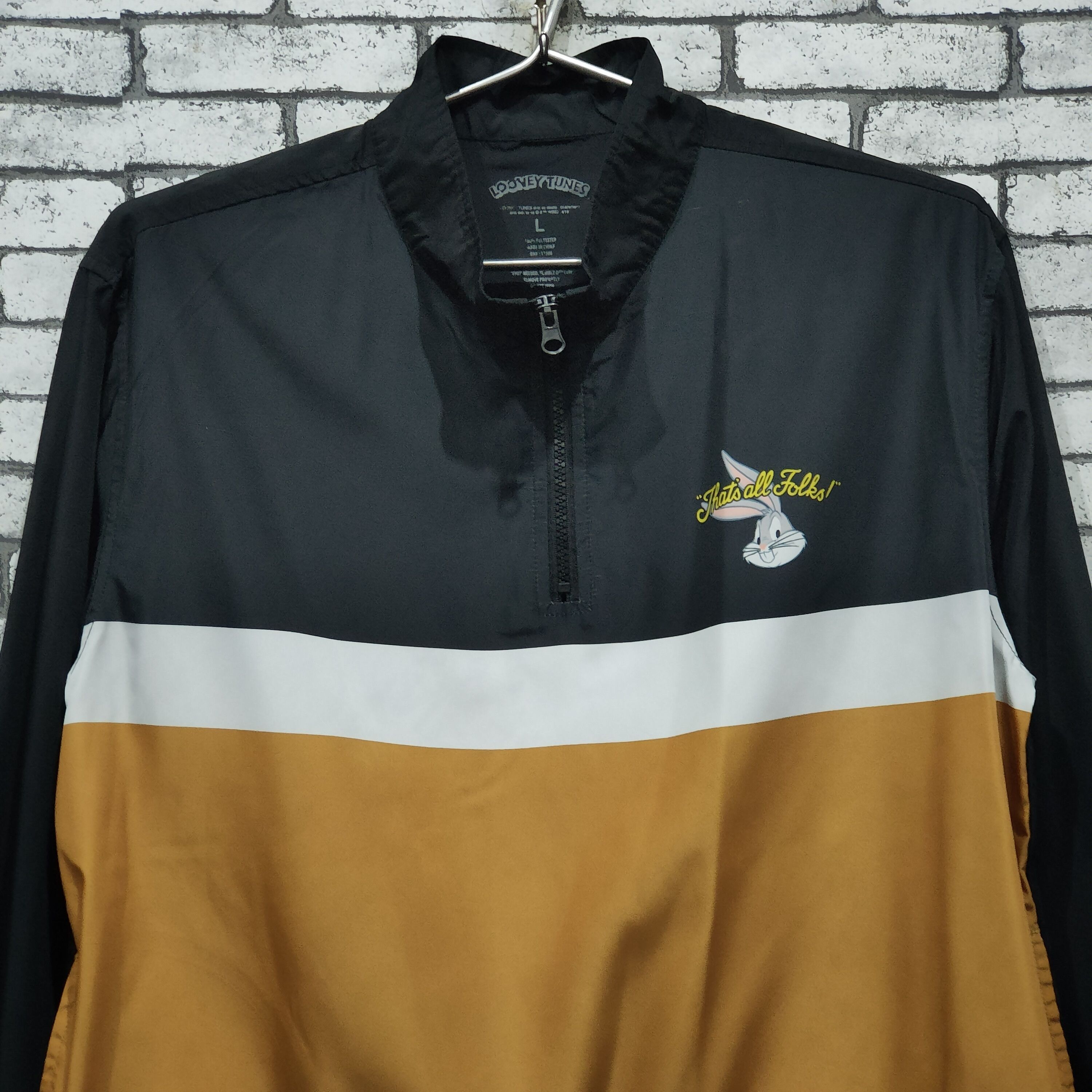 Other 🔥Looney Tunes That's All Folks half-zip jacket Size US L / EU 52-54 / 3 - 2 Thumbnail