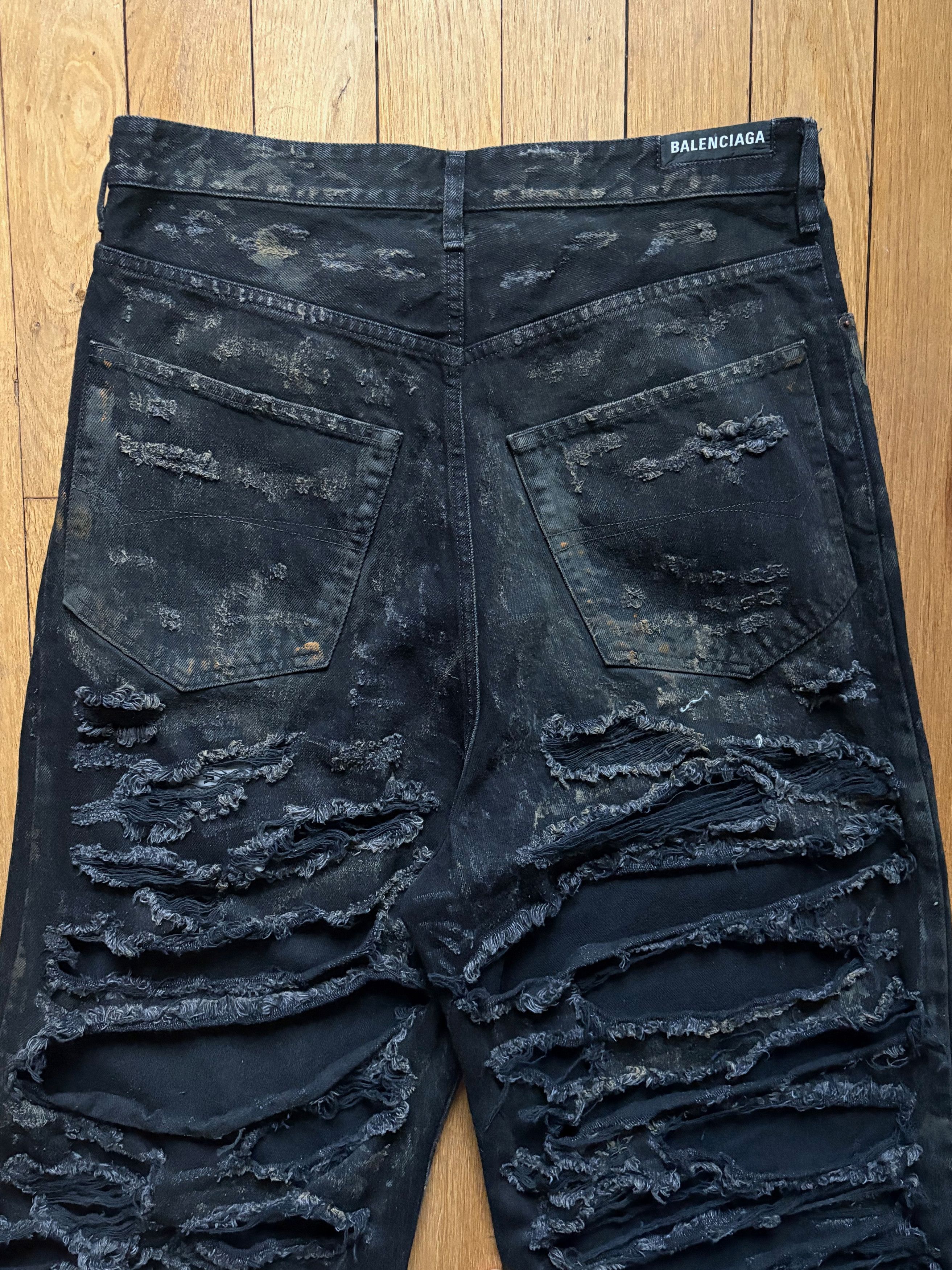 Balenciaga Balenciaga Destroyer Denim Jeans Size US 32 / EU 48 - 4 Thumbnail