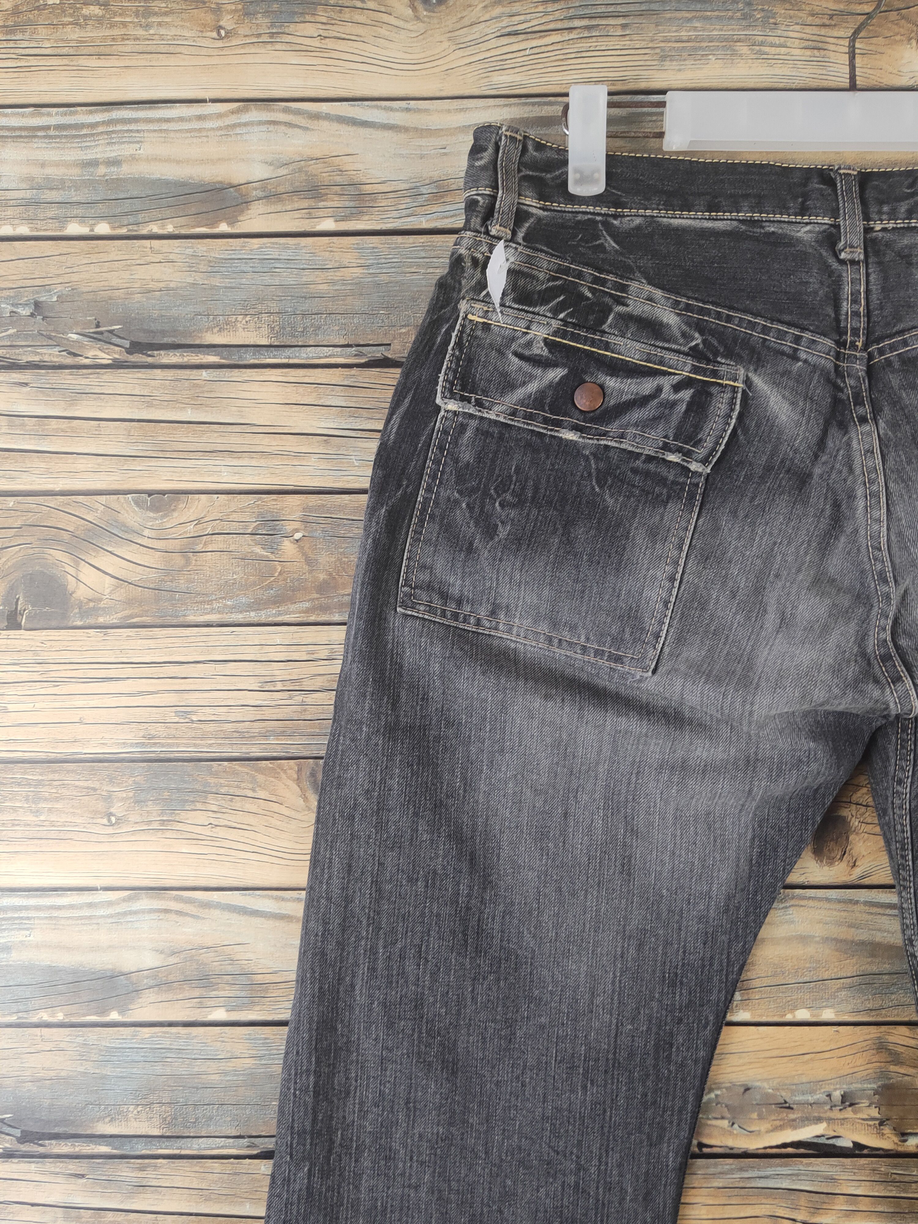 Eternal DL Eternal Black Distressed Ripped Jeans #1930 Size US 33 - 8 Thumbnail