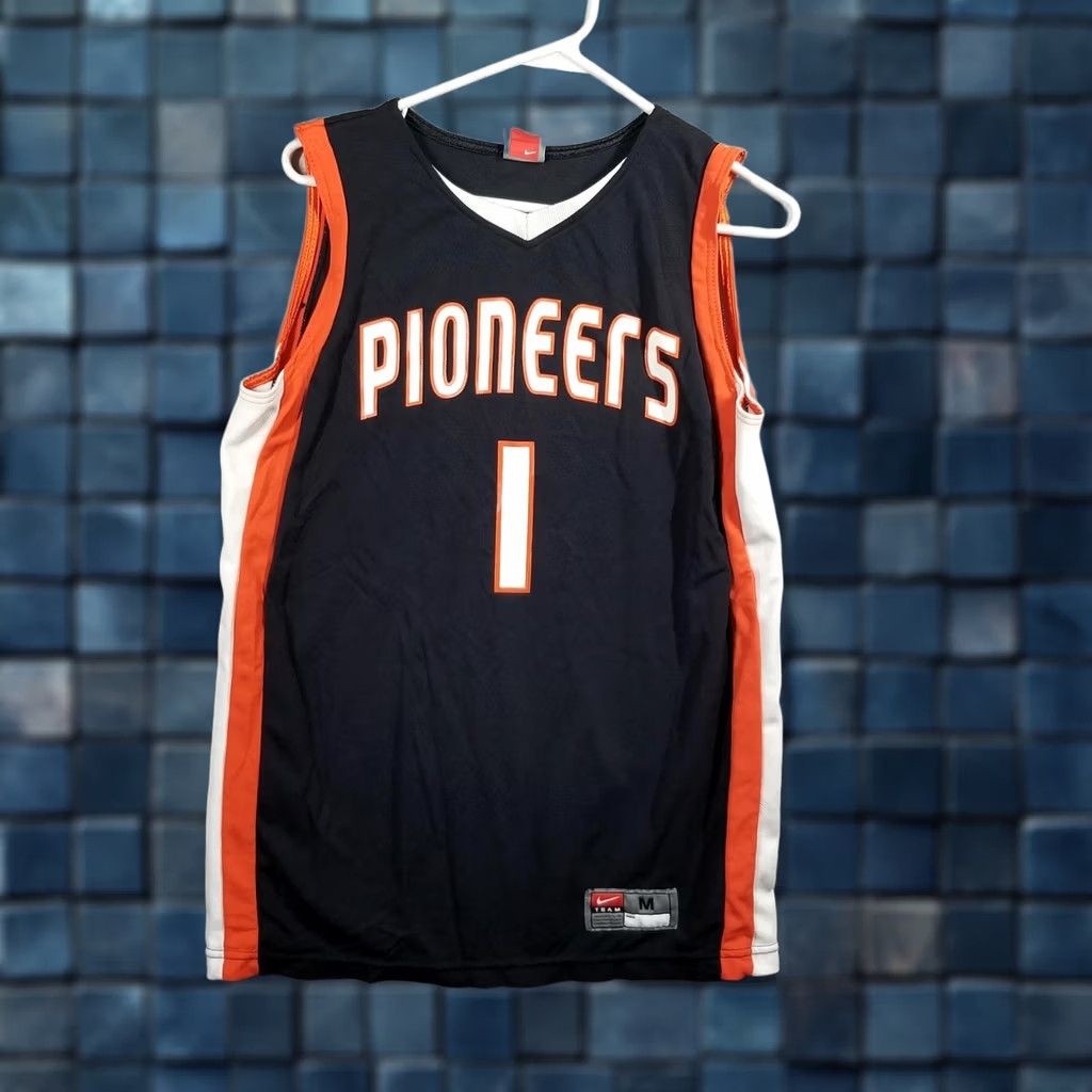 Nike VINTAGE Nike Team Pioneers Basketball Jersey Men M Tank Sleeveless V-Neck Pullover Graphic Print USA Oregon Sweat-Reduced Size US M / EU 48-50 / 2 - 1 Thumbnail