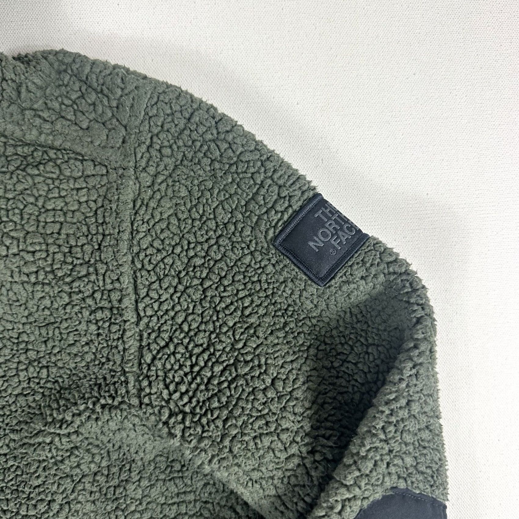 The North Face VINTAGE The North Face Campshire Pullover Hoodie Sherpa Fleece Womens XS Green 1/4 Zip Size XS / US 0-2 / IT 36-38 - 5 Thumbnail