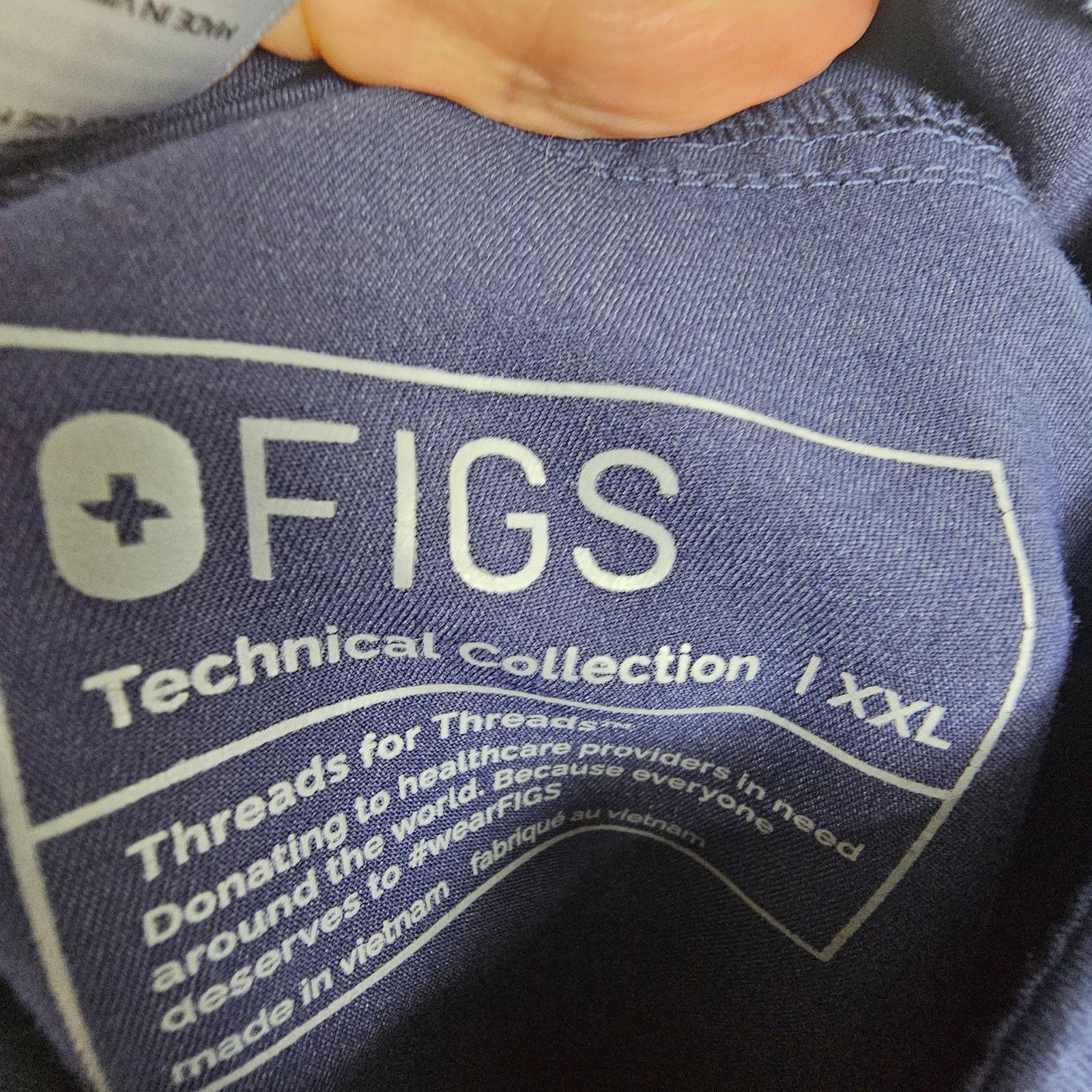 Figue Figs Scrub Pants Navy Blue Uniform Bottoms Work Pants XXL Size 42" / US 20 - 5 Thumbnail