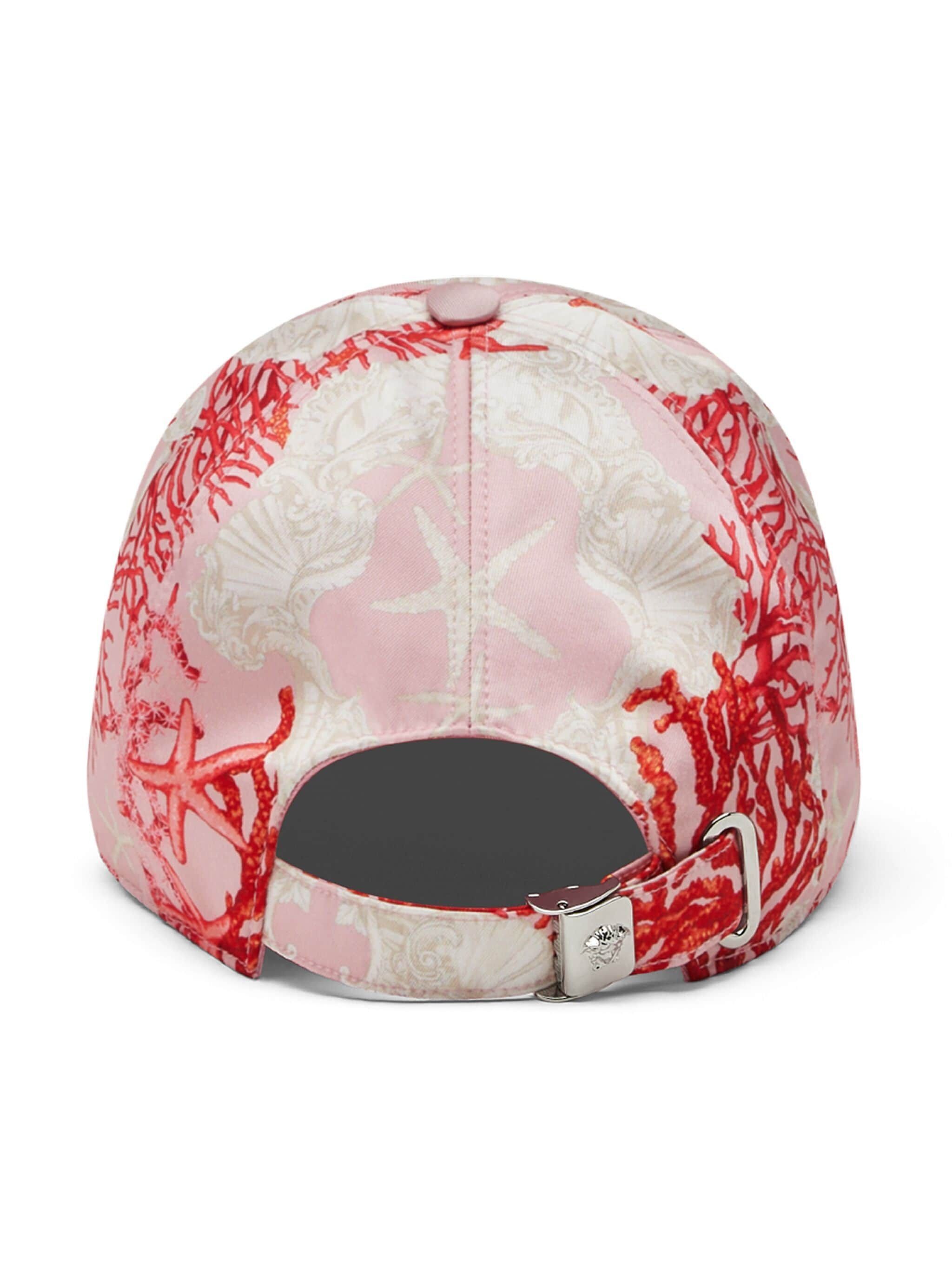 Versace o1s22i1n1024 Size: 58 / Baroque Sea Baseball Cap in Pink Size ONE SIZE - 2 Thumbnail