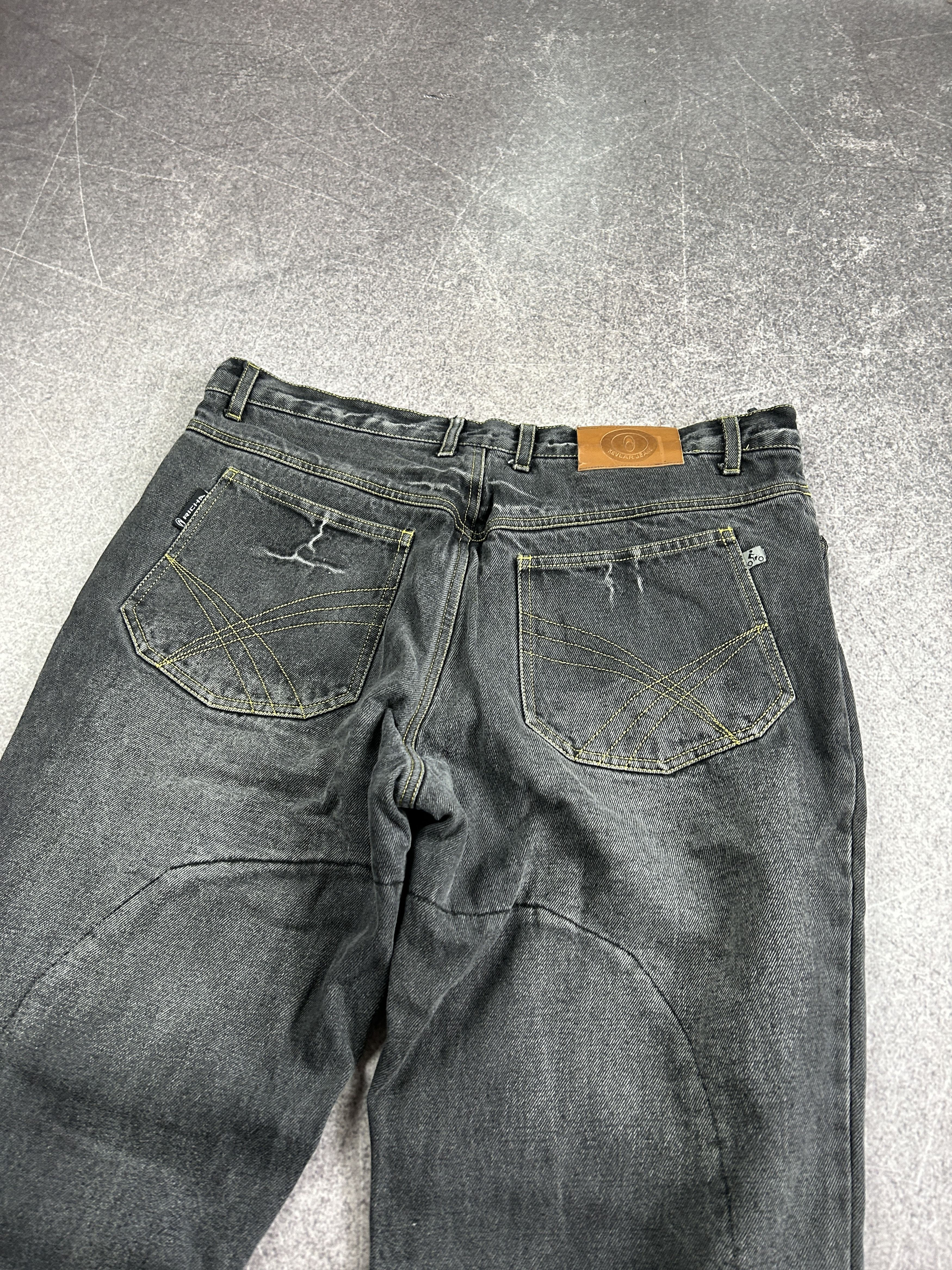 Japanese Brand vintage rick owens opium style japanese washed jeans 90s Size US 34 / EU 50 - 7 Thumbnail