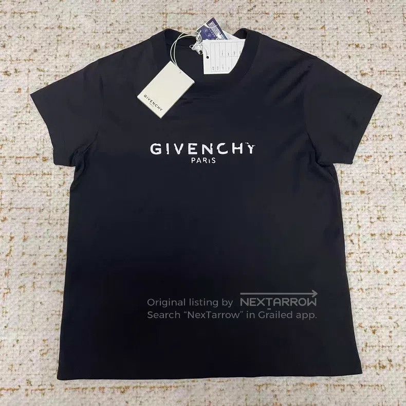 Givenchy Givenchy Distressed Letter Short Sleeve Size US M / EU 48-50 / 2 - 1 Thumbnail