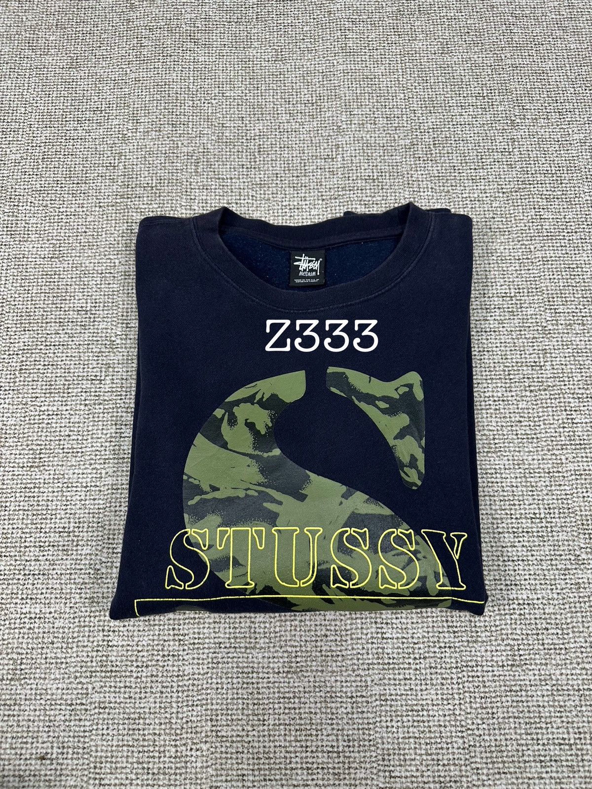 Stussy Stussy Camo Logo Crewneck Sweatshirt Z333 Size US M / EU 48-50 / 2 - 12 Thumbnail