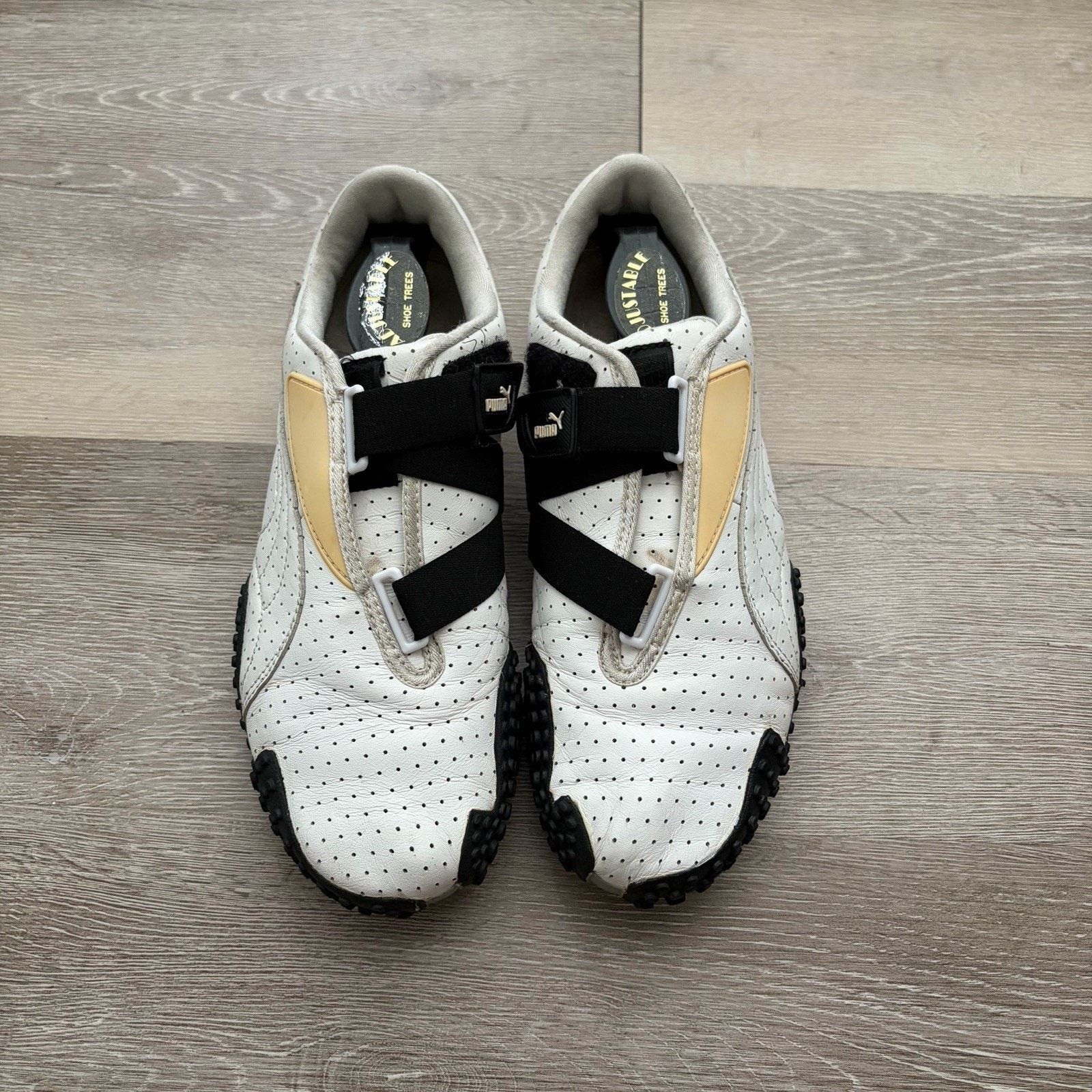 Puma Vintage Puma Mostro Sz 9.5 White Perf Leather Womens Sneaker Size US 9.5 / IT 39.5 - 4 Thumbnail