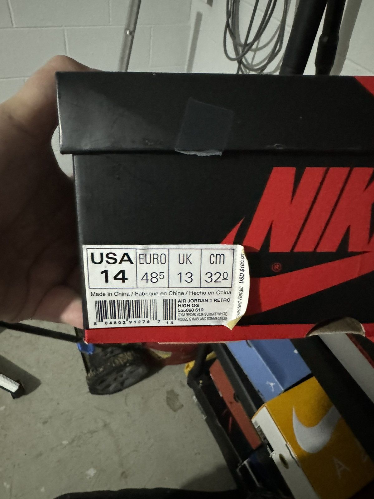 Jordan Brand Jordan 1 bred toe size 14 Size US 14 / EU 47 - 7 Thumbnail