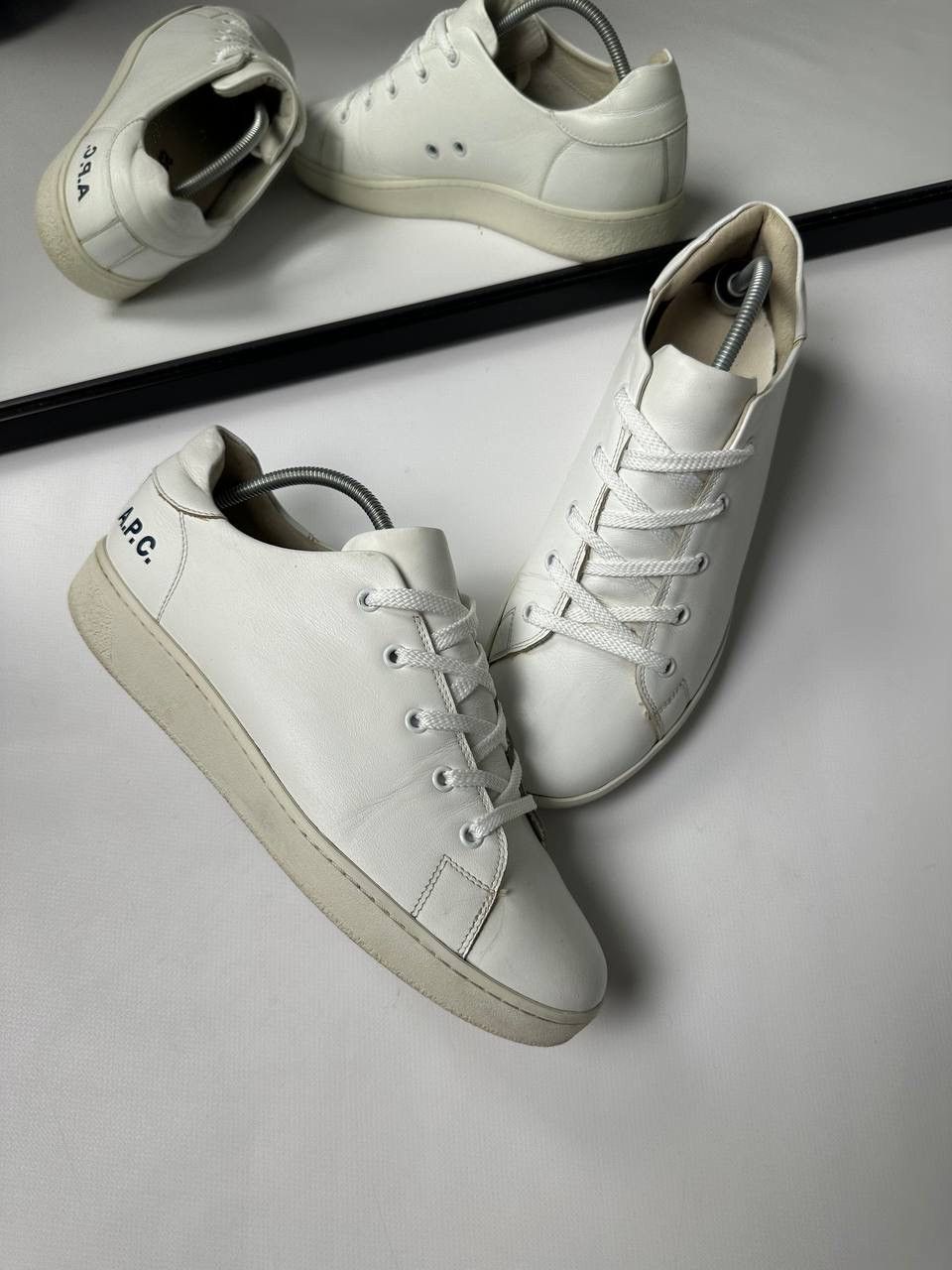 A.P.C. A. P. C. White Leather Shoes APC Size US 8.5 / EU 41-42 - 2 Thumbnail
