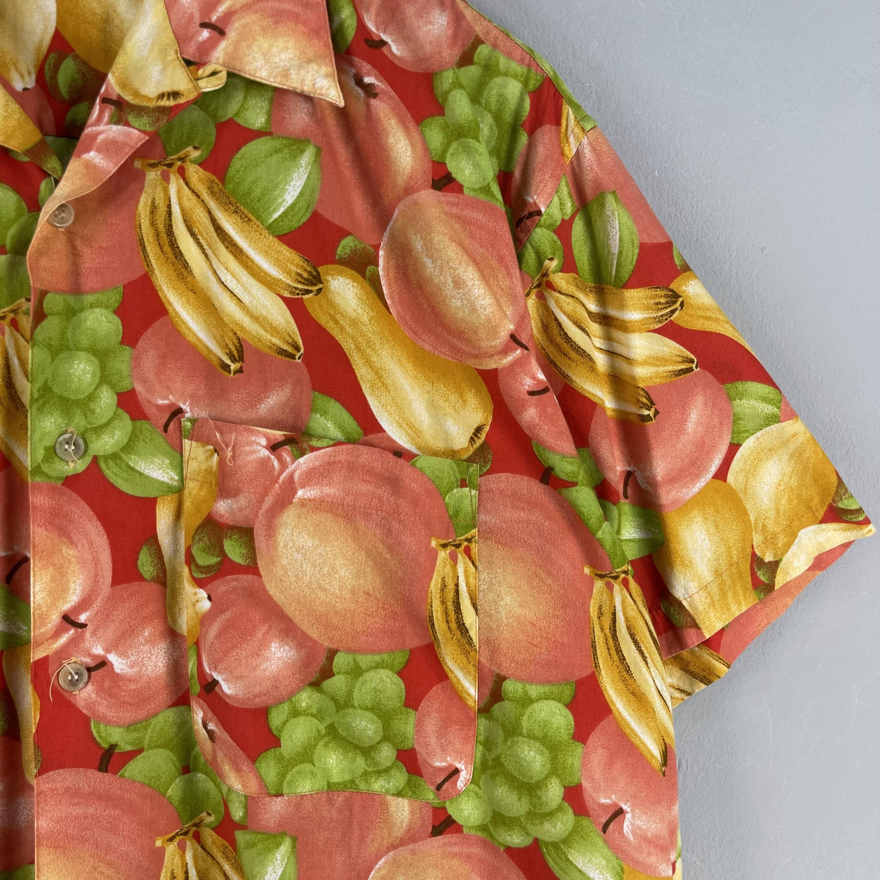 Japanese Brand Vintage Pop Art Aloha Tropical Fruits Motive Rayon Shirt Size US L / EU 52-54 / 3 - 3 Thumbnail