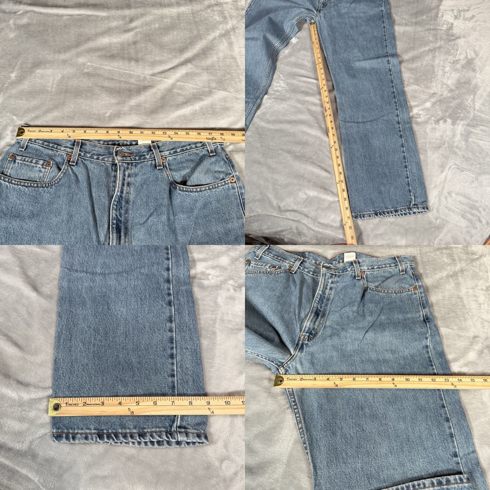 Levi's VINTAGE Levi's 505 Straight Leg Jeans Mens 36x32 Blue 90s Size US 36 / EU 52 - 8 Thumbnail