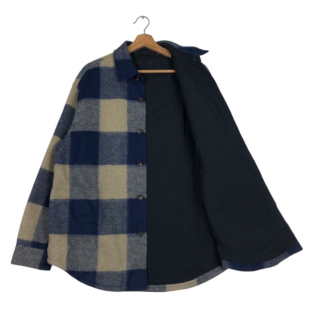 Flannel Vintage Chore Wool Jacket Uniqlo Issey Miyake Tartan Design Size US L / EU 52-54 / 3 - 12 Thumbnail