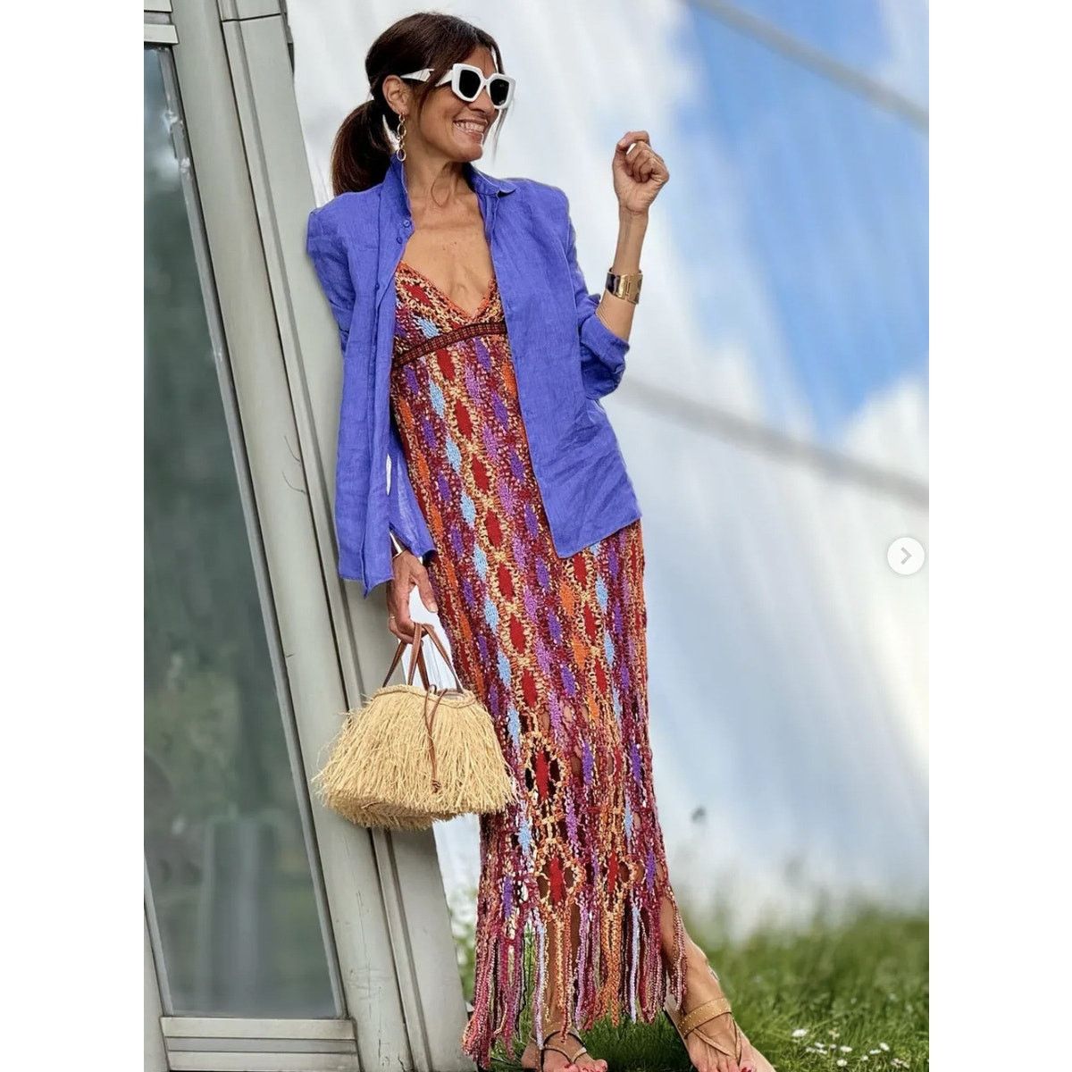 Zara ZARA BLOGGER FAVE!!! V-Neck Midi Dress NWT Size L / US 10 / IT 46 - 19 Thumbnail