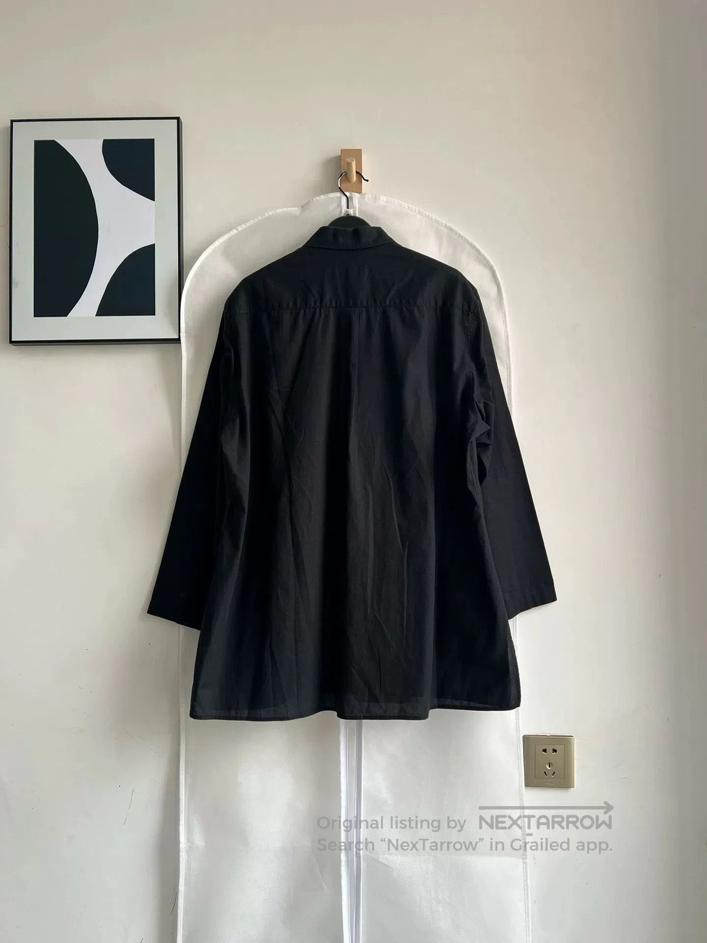 Yohji Yamamoto Yohji Yamamoto Black Oversized Shirt. Size US M / EU 48-50 / 2 - 3 Thumbnail