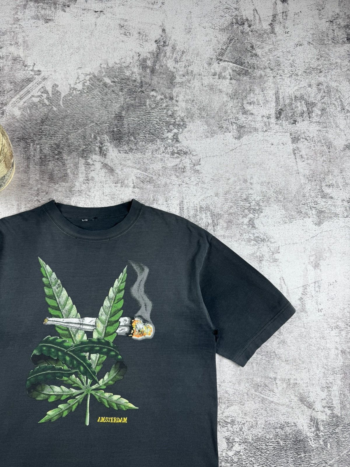 Rap Tees Marijuana Smoke Weed Amsterdam Hip Hop Faded Y2K T Shirt Tee Size US L / EU 52-54 / 3 - 5 Thumbnail