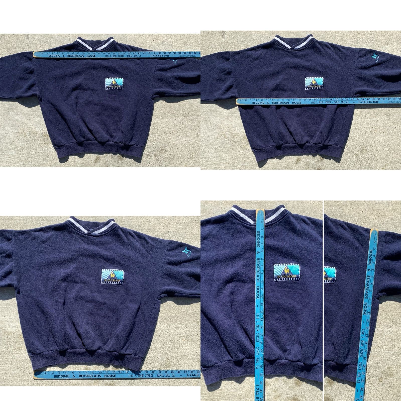 Le Coq Sportif VINTAGE Le Coq Sportif Sweatshirt M 80s 90s V Neck Kapalua Butterly Logo Hawaii Size US M / EU 48-50 / 2 - 11 Thumbnail