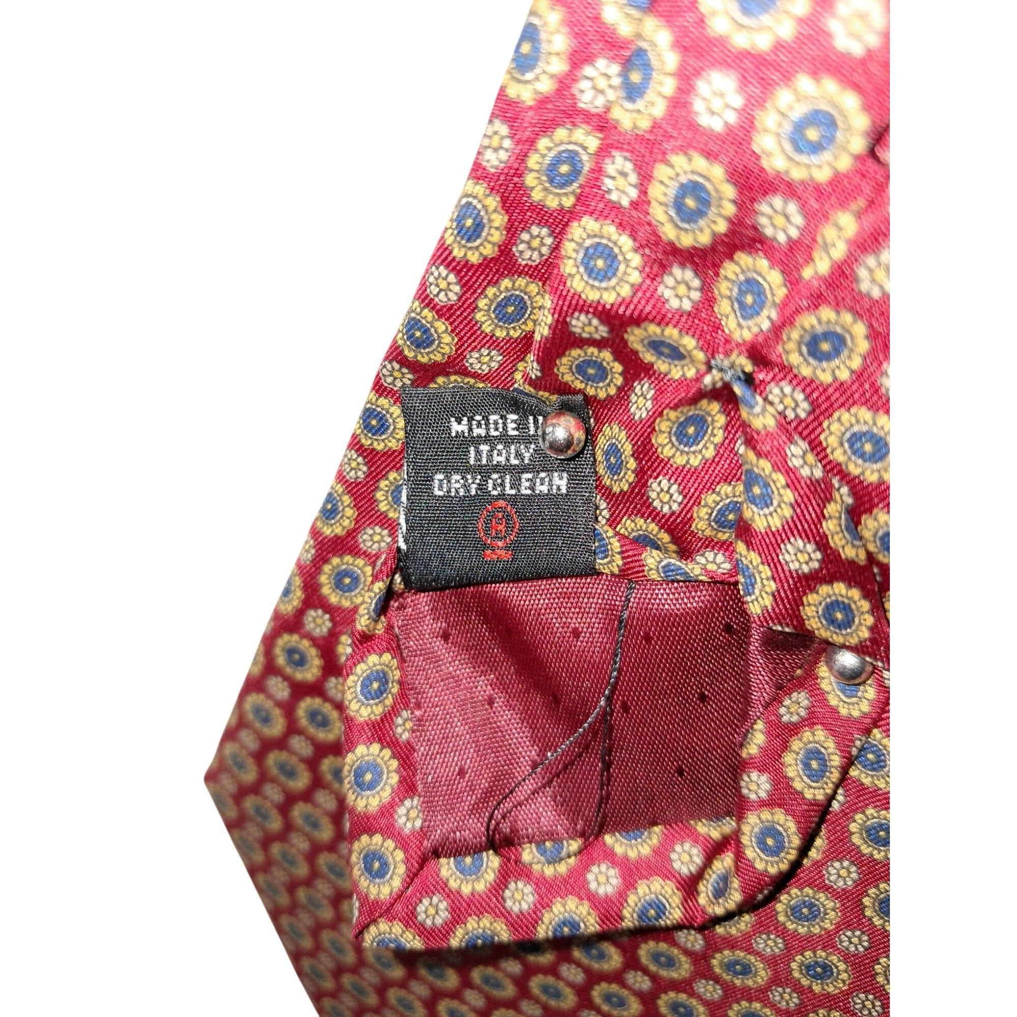 Other La Cravallissima di Raffaello e Allessio 100% Silk Tie Red Size ONE SIZE - 11 Thumbnail