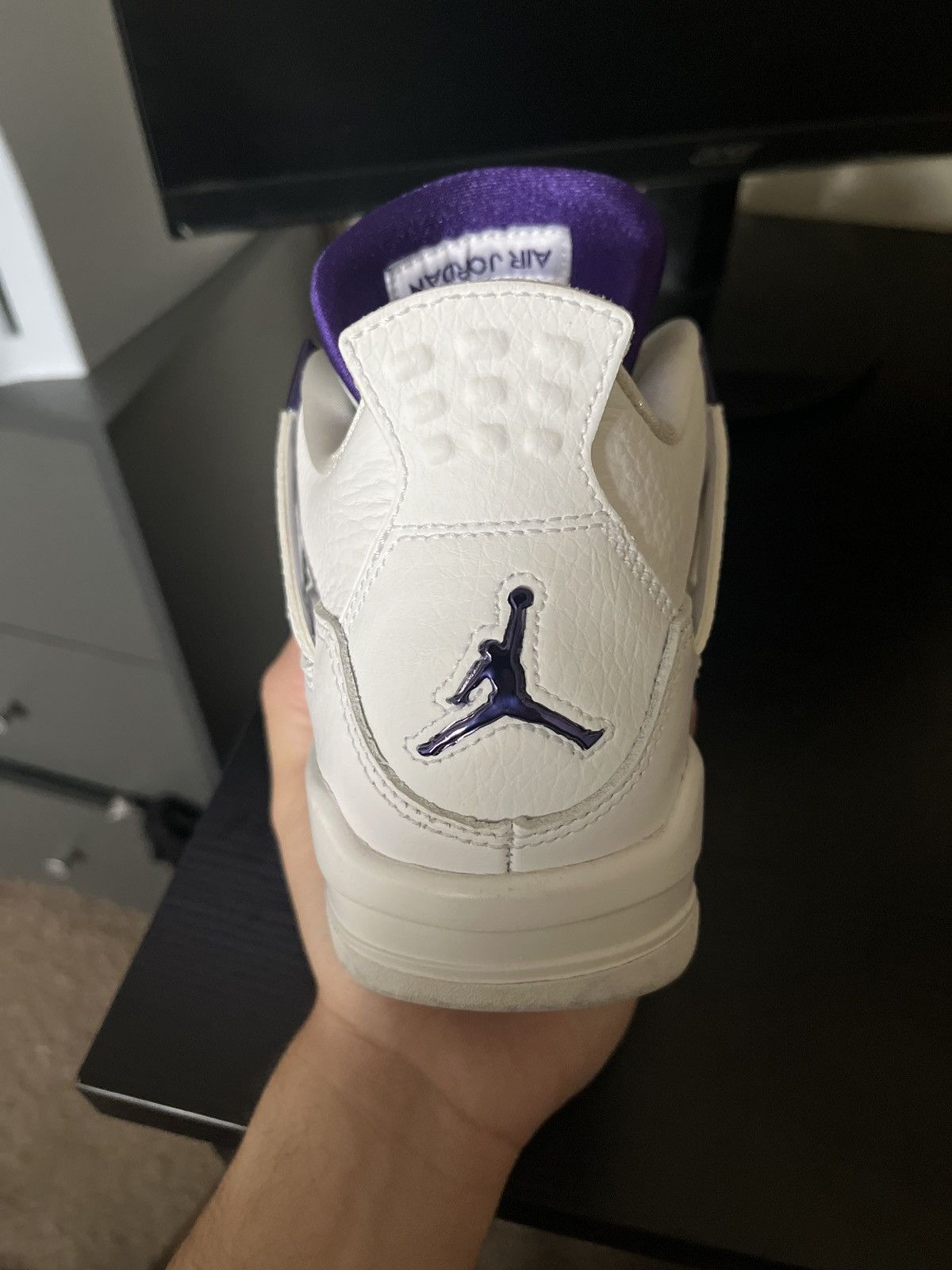 jordan 4 purple metallic nike