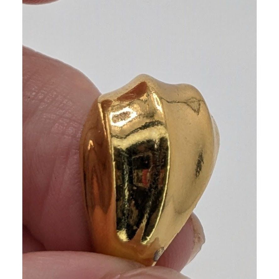 Other Vintage Avon Gold-Tone Crossover Dome Ring Size 7 Size ONE SIZE - 8 Thumbnail