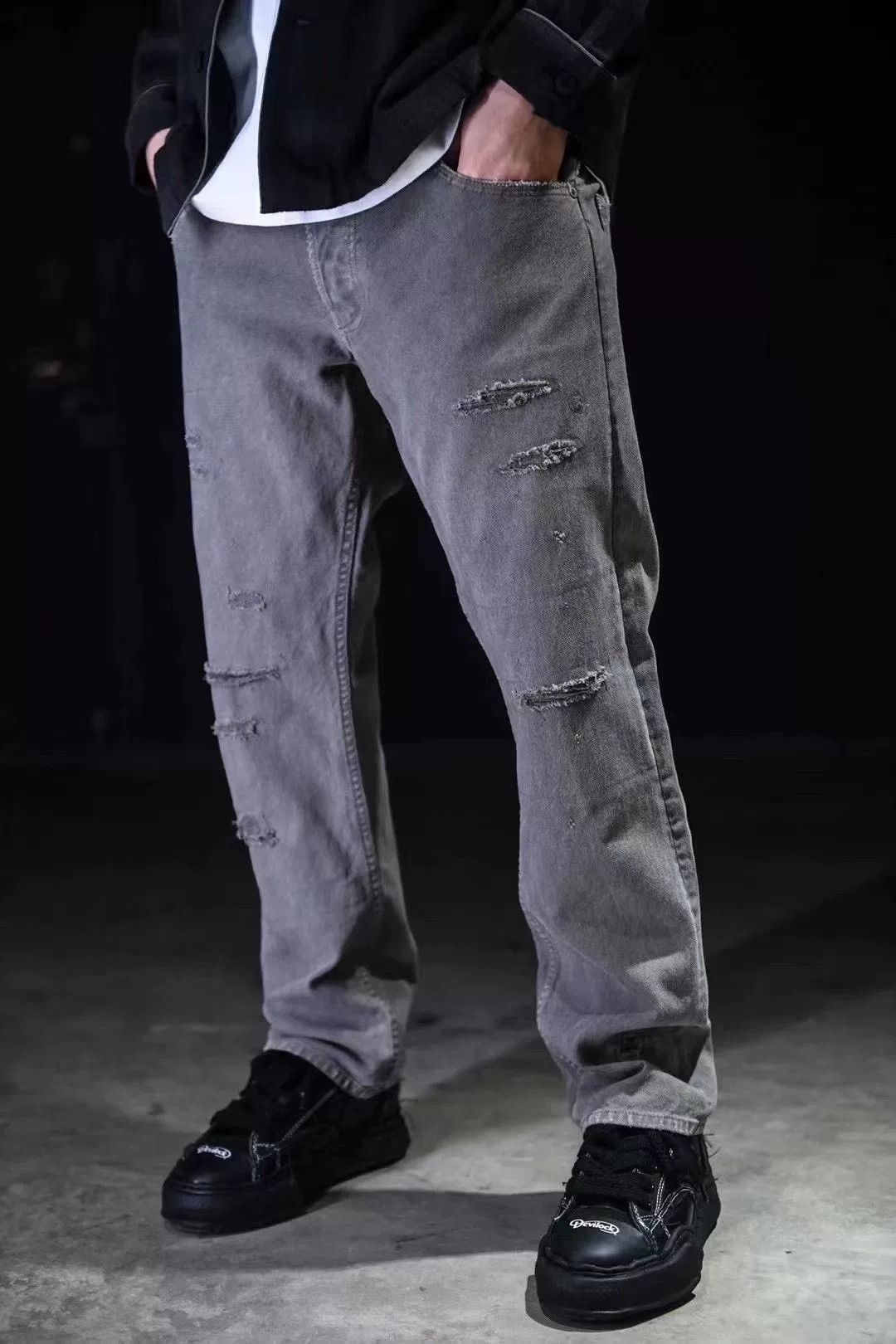 Visvim VISVIM FLUXUS 10 SERGE CRASH Distressed Jeans Size US 26 / EU 42 - 4 Thumbnail