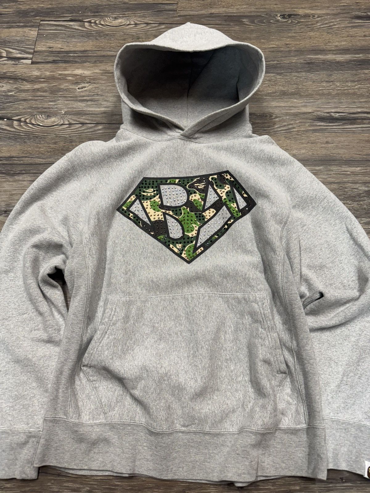 Bape Bape Rhinestone Hoodie Size US M / EU 48-50 / 2 - 2 Thumbnail