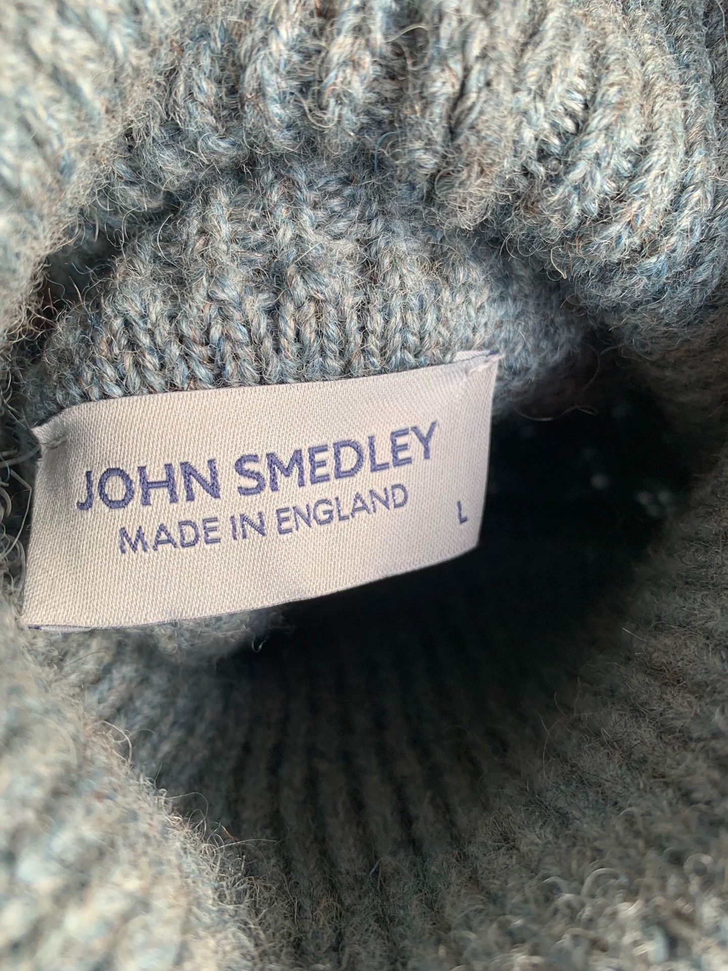 John Smedley JOHN SMEDLEY WAYLAND Heavy Wool Knit L/S Sweater Size L Size US L / EU 52-54 / 3 - 3 Thumbnail