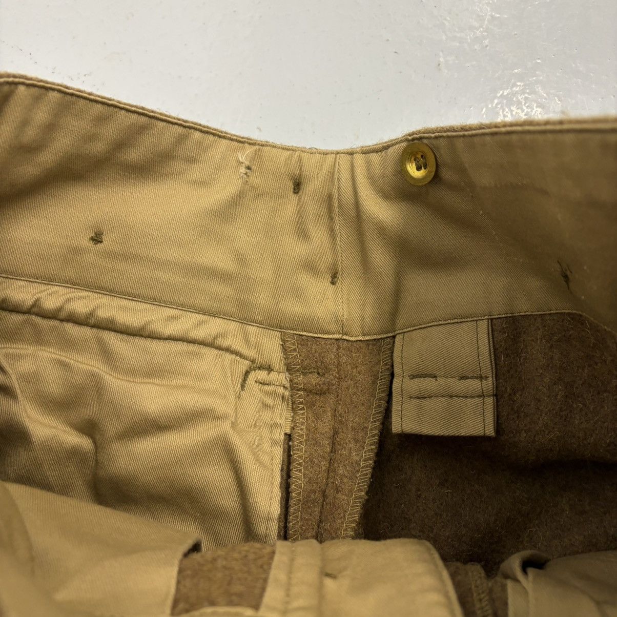 Other Vintage WW1 Army Wool Repro Front Pocket Trousers 30x34 Size US 30 / EU 46 - 5 Thumbnail