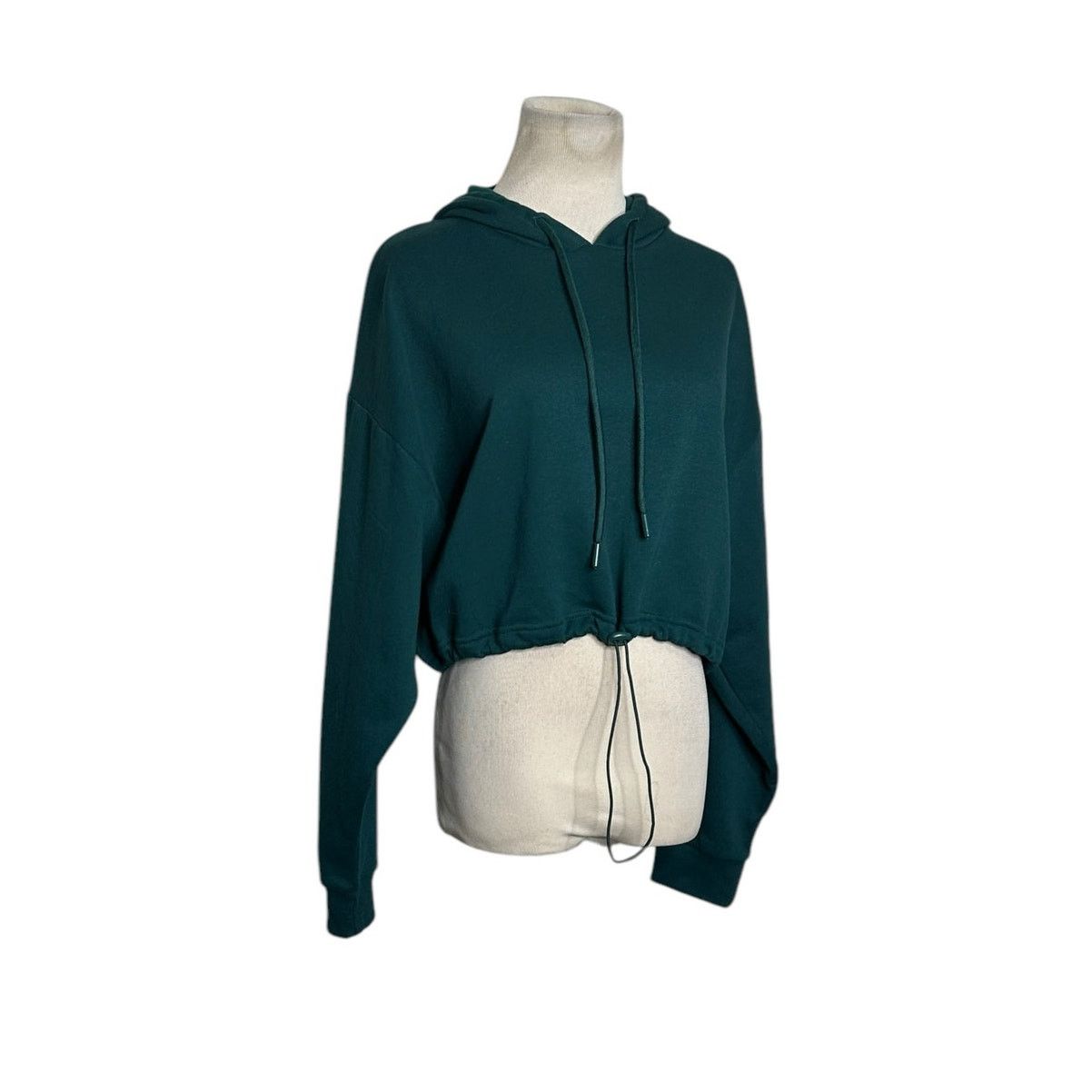 Zara ZARA green cropped hoodie sweatshirt size Medium Size M / US 6-8 / IT 42-44 - 10 Thumbnail