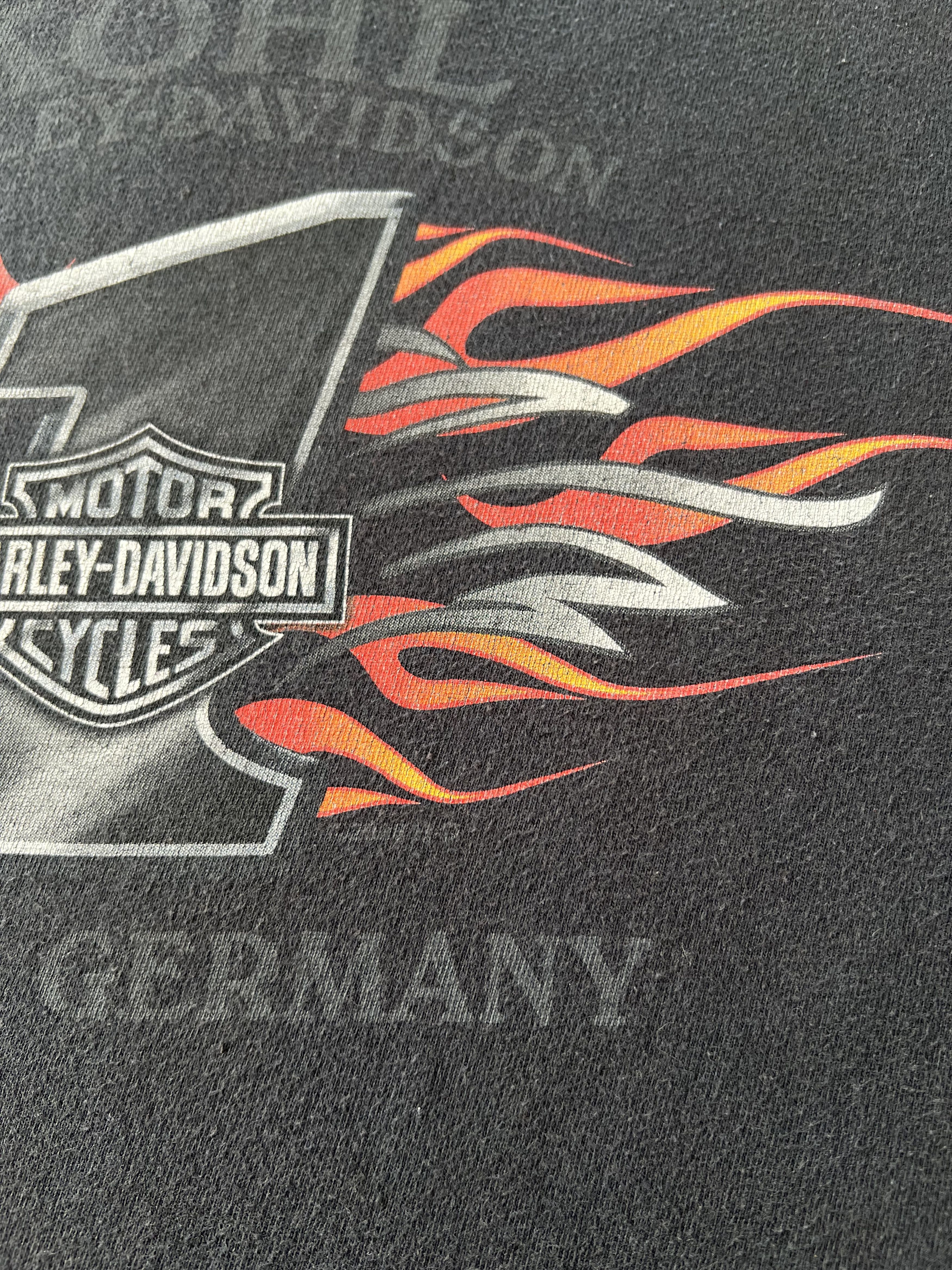 Harley Davidson Vintage 2006 Harley Davidson Motorcycle Fire Flame T-shirt Size US XL / EU 56 / 4 - 16 Thumbnail