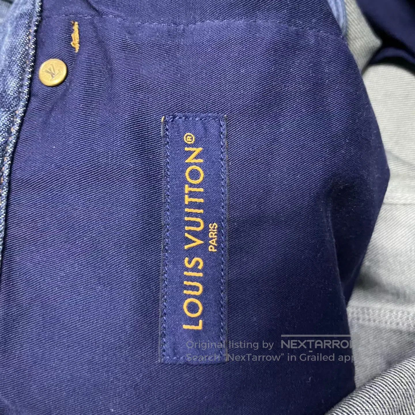Louis Vuitton Louis Vuitton SIZE 38 Dark blue logo-printed, loose-fittin Size US 30 / EU 46 - 3 Thumbnail